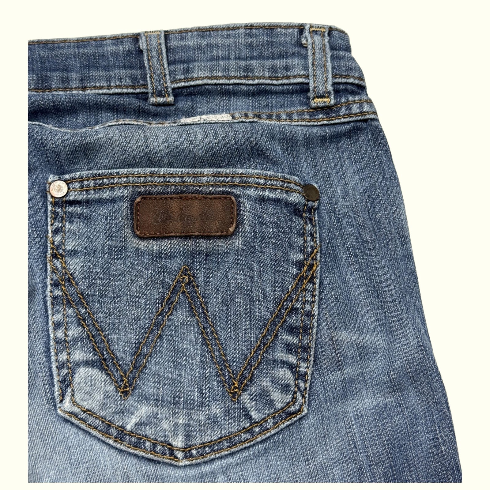 Wrangler Jean Évasé Femme 2000s Western – W32