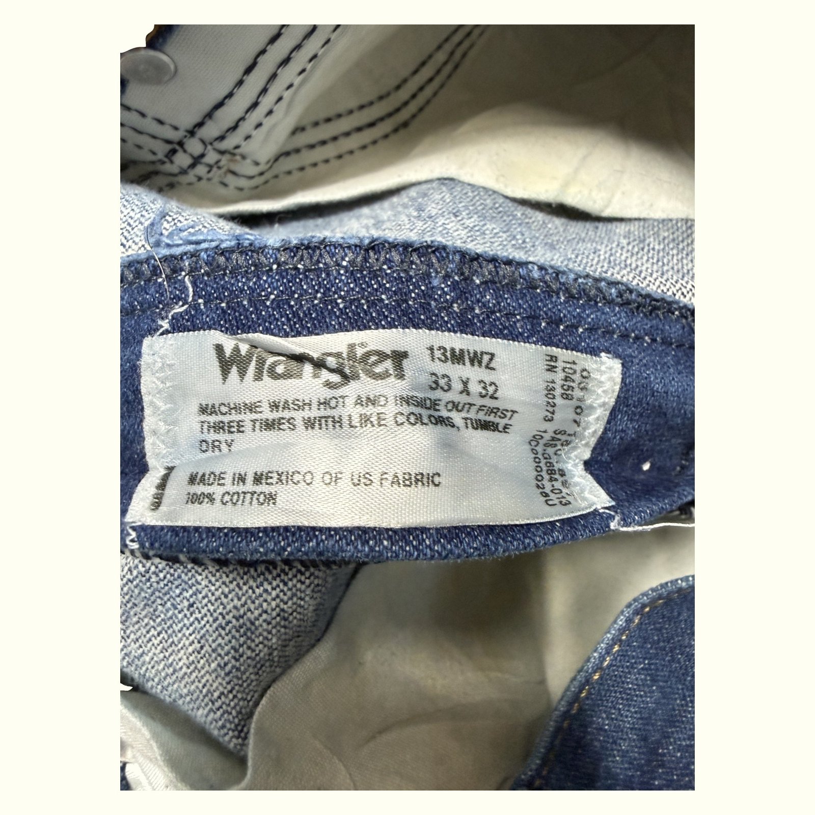 Wrangler Jean Regular Homme 2000s Western – W33
