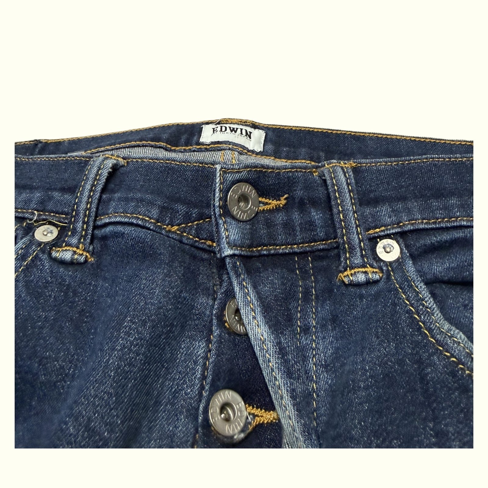 Edwin ED-80 Jean Slim Homme Streetwear japonais – W33