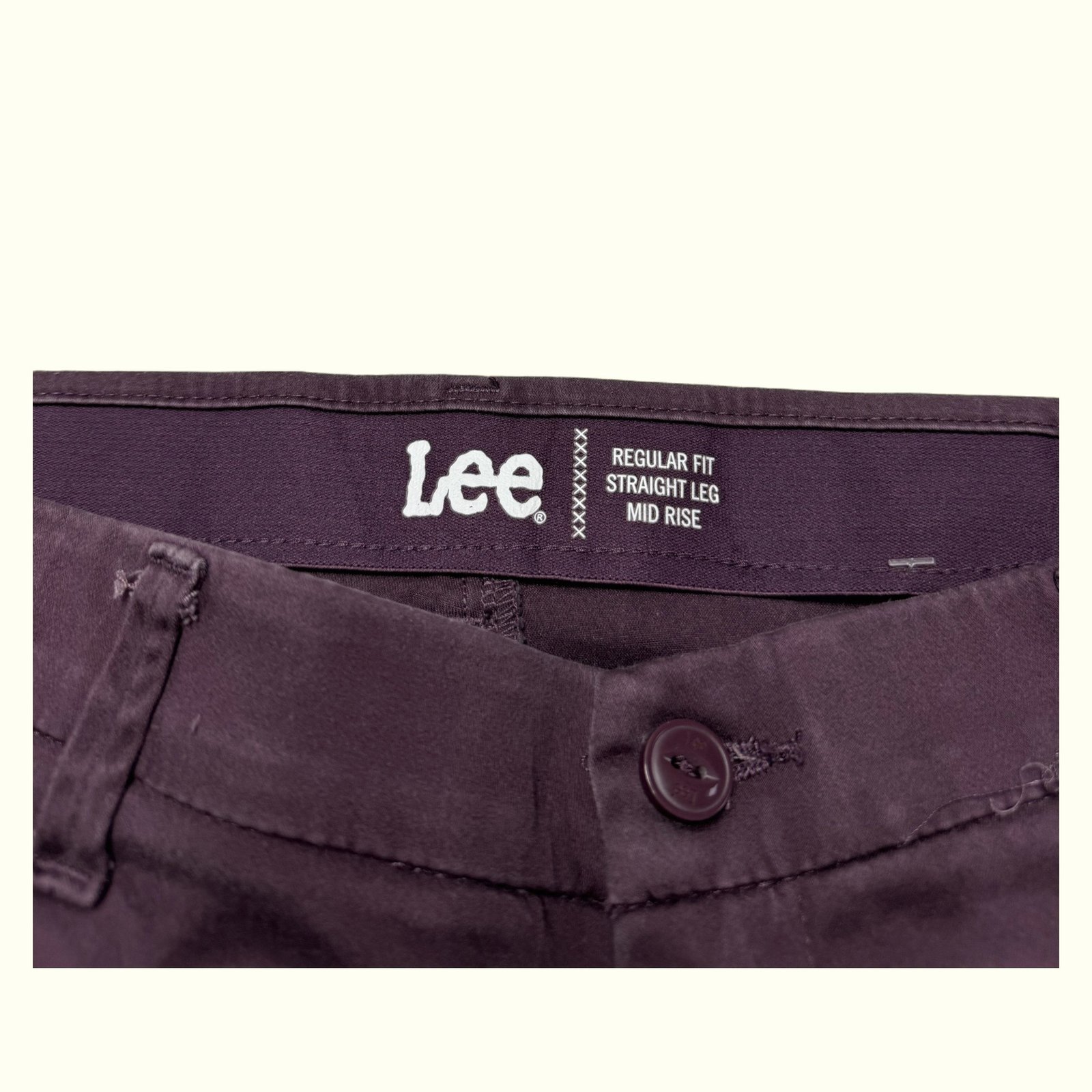 Lee Chinos Regular Damen Minimalistisch – W33