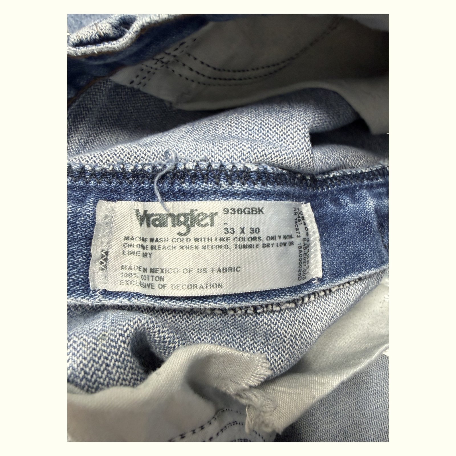 Wrangler Jean Regular Homme 1990s Western – W33
