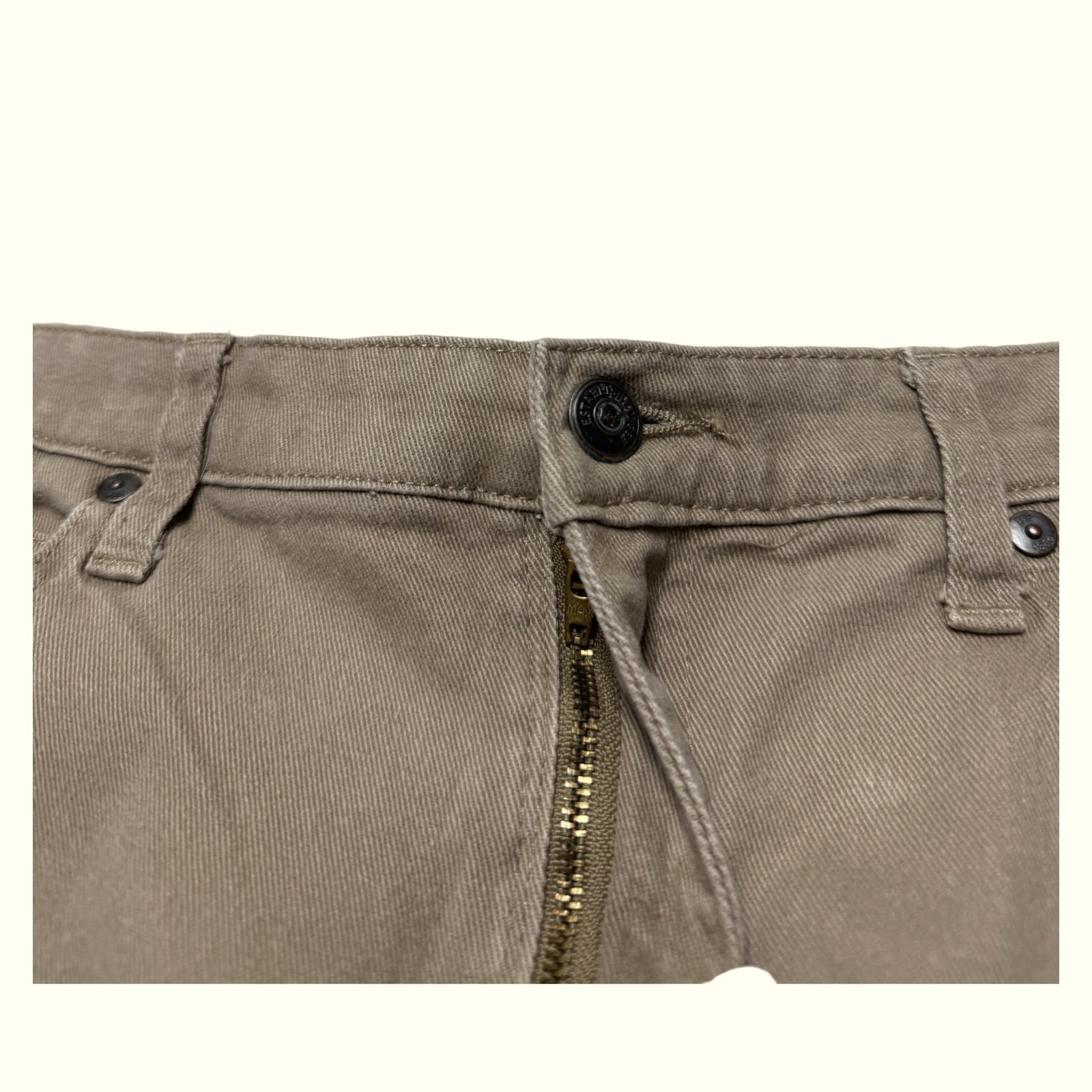 Lee Pantalon Relaxed Femme 2000s Khaki coded – W33