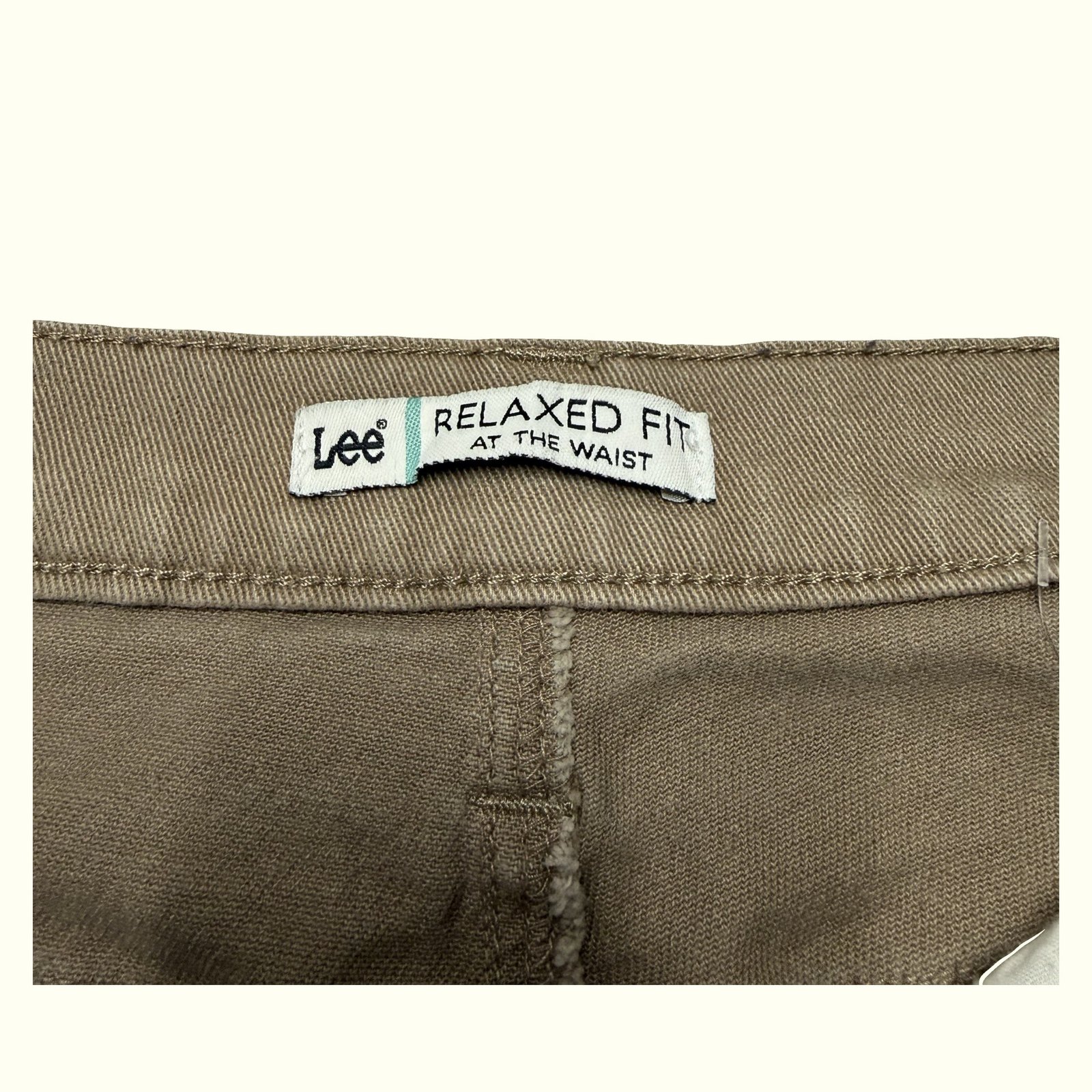 Lee Pantalon Relaxed Femme 2000s Khaki coded – W33
