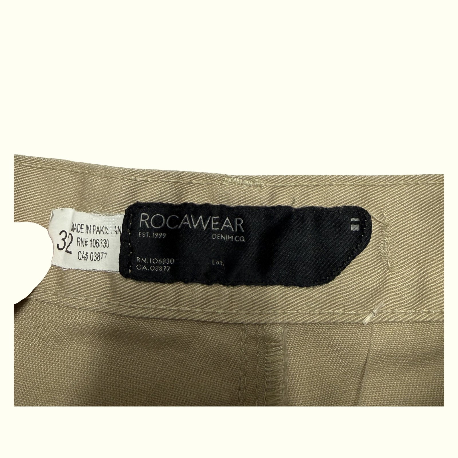 Rocawear Chino Regular Homme Streetwear – W32