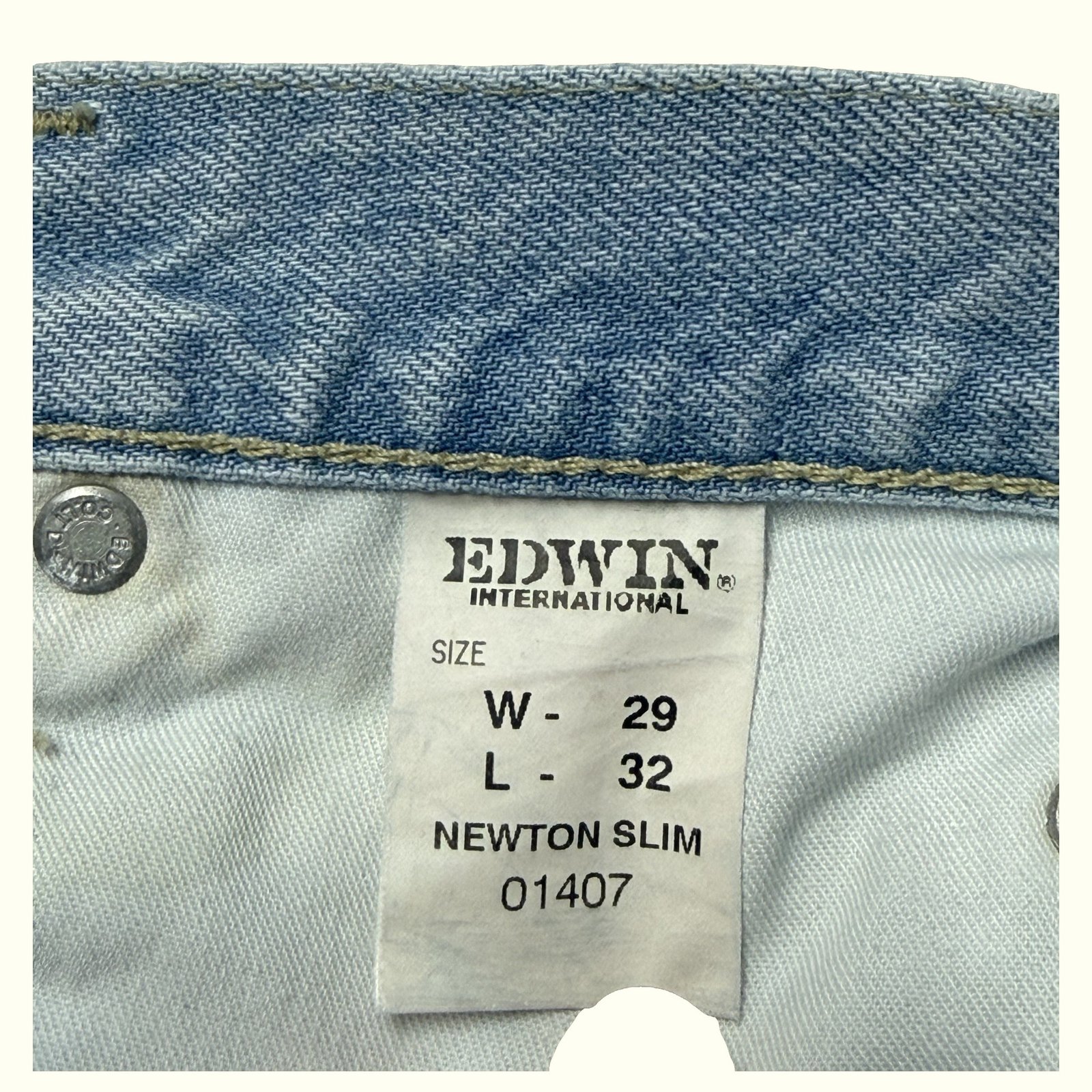 Edwin Jean Slim Homme 1990s Vintage – W29