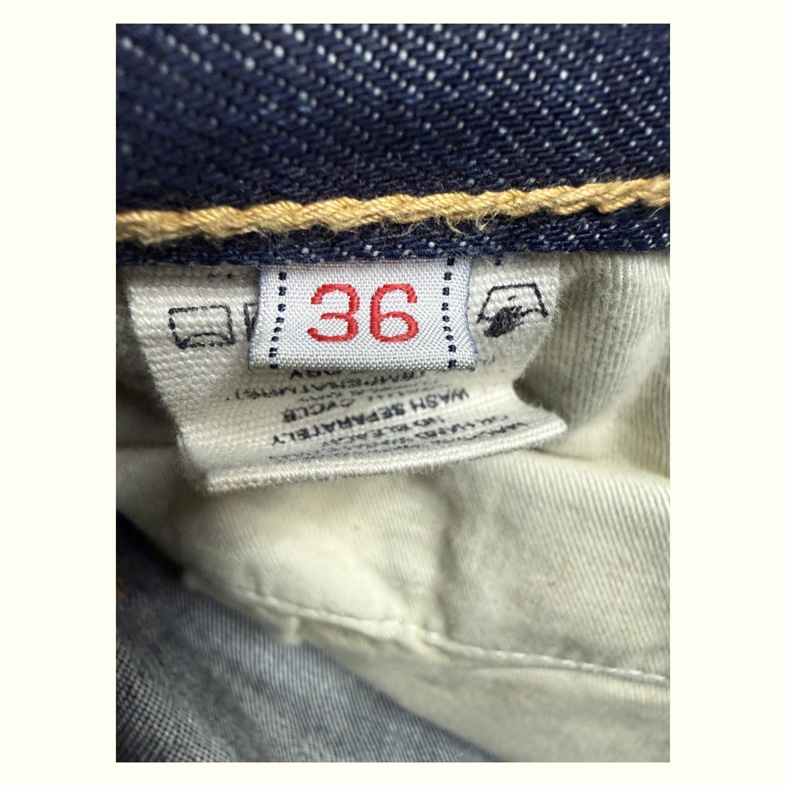 Evisu Jean Regular Homme 2000s Streetwear japonais – W36