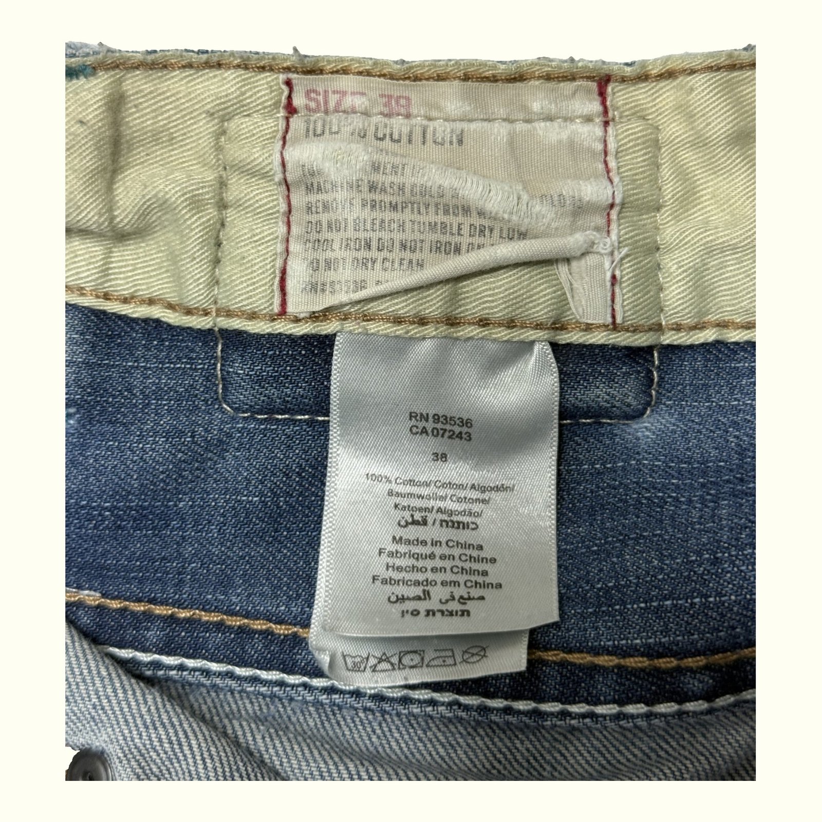 Ecko Unltd Jean Baggy Homme 2000s Y2K – W38