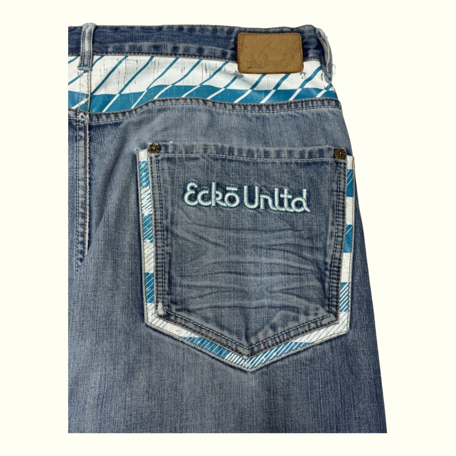 Ecko Unltd Jean Baggy Homme 2000s Y2K – W38
