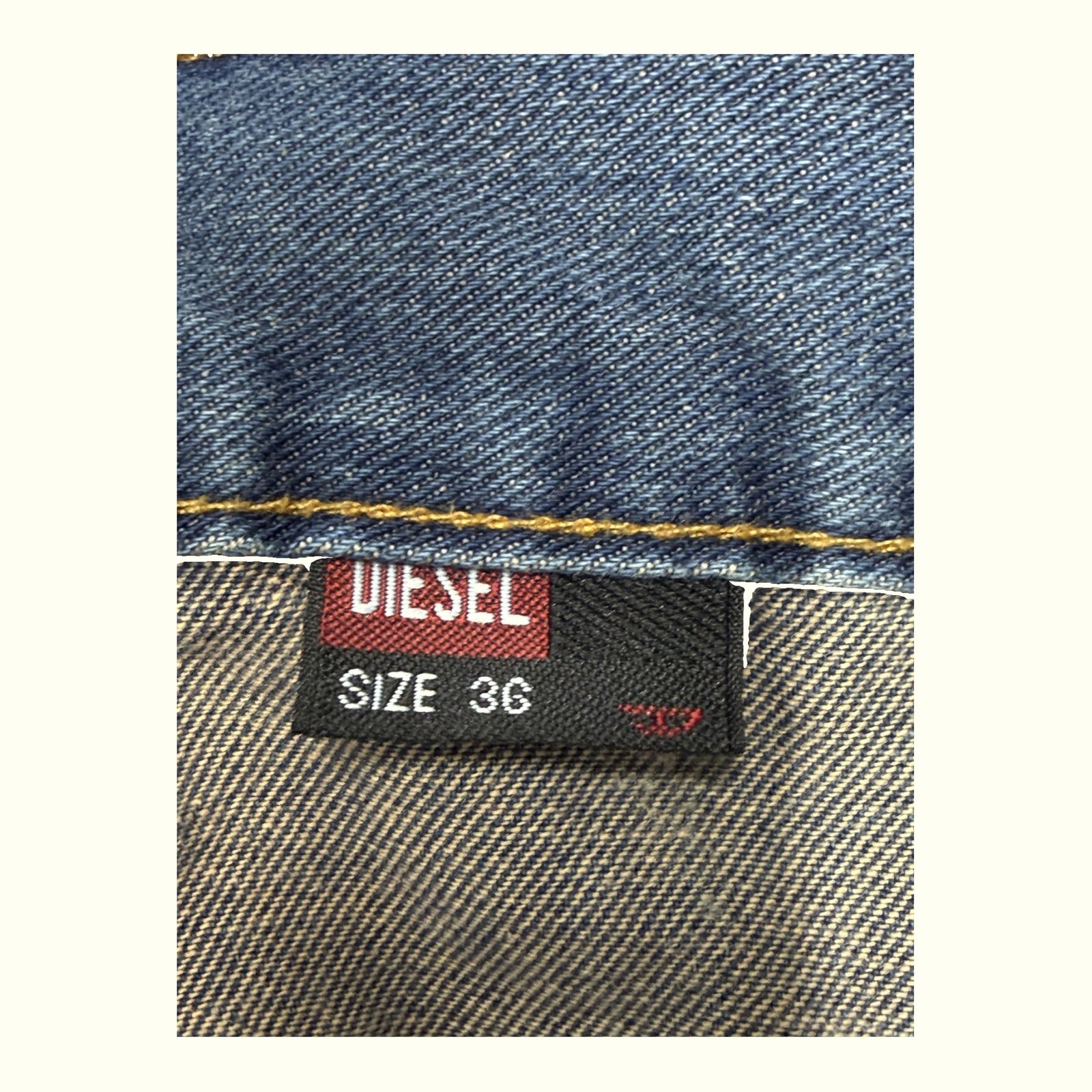 Diesel Jean Baggy Homme 2000s Y2K – W36