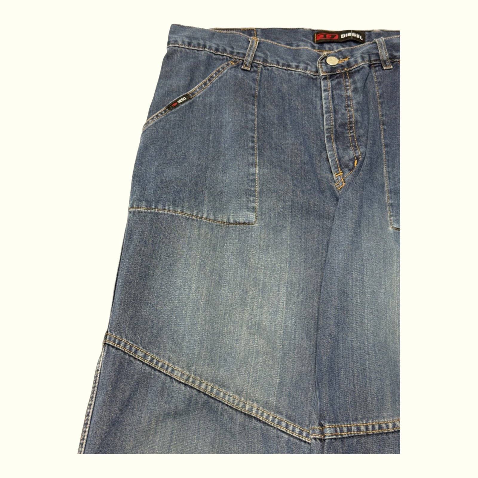 Diesel Jean Baggy Homme 2000s Y2K – W36