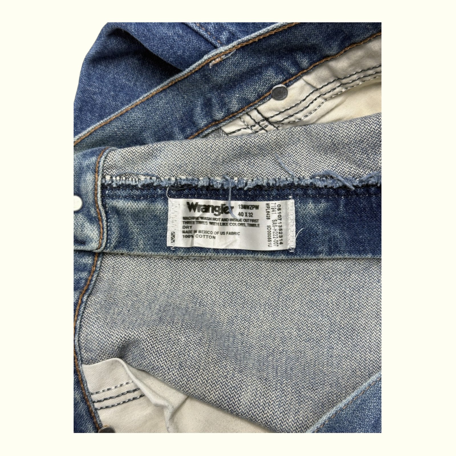 Wrangler Jean Regular Homme 2000s Western – W40
