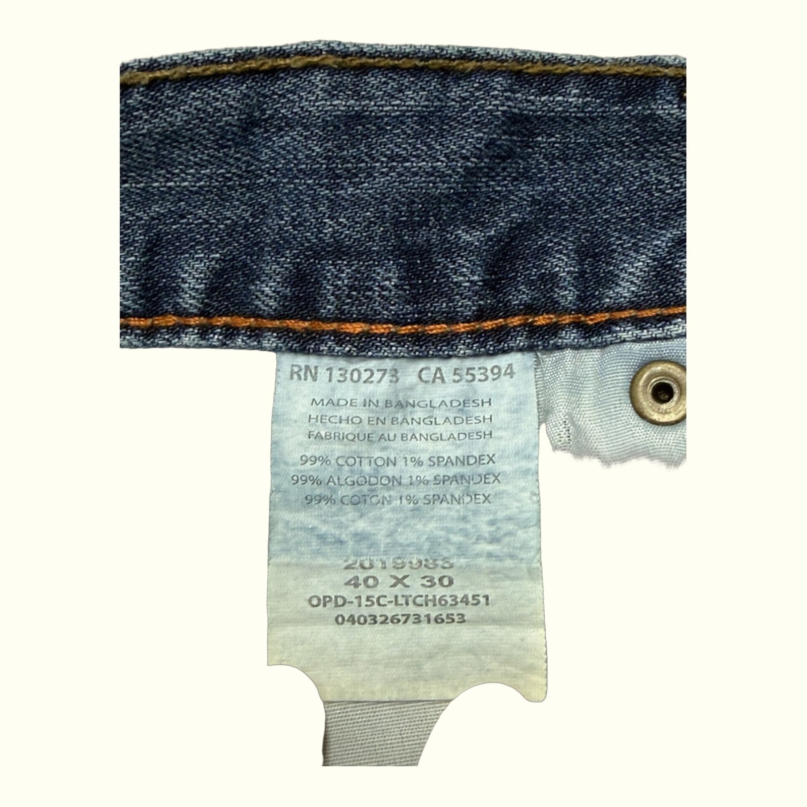 Lee Jean Regular Homme Workwear – W40