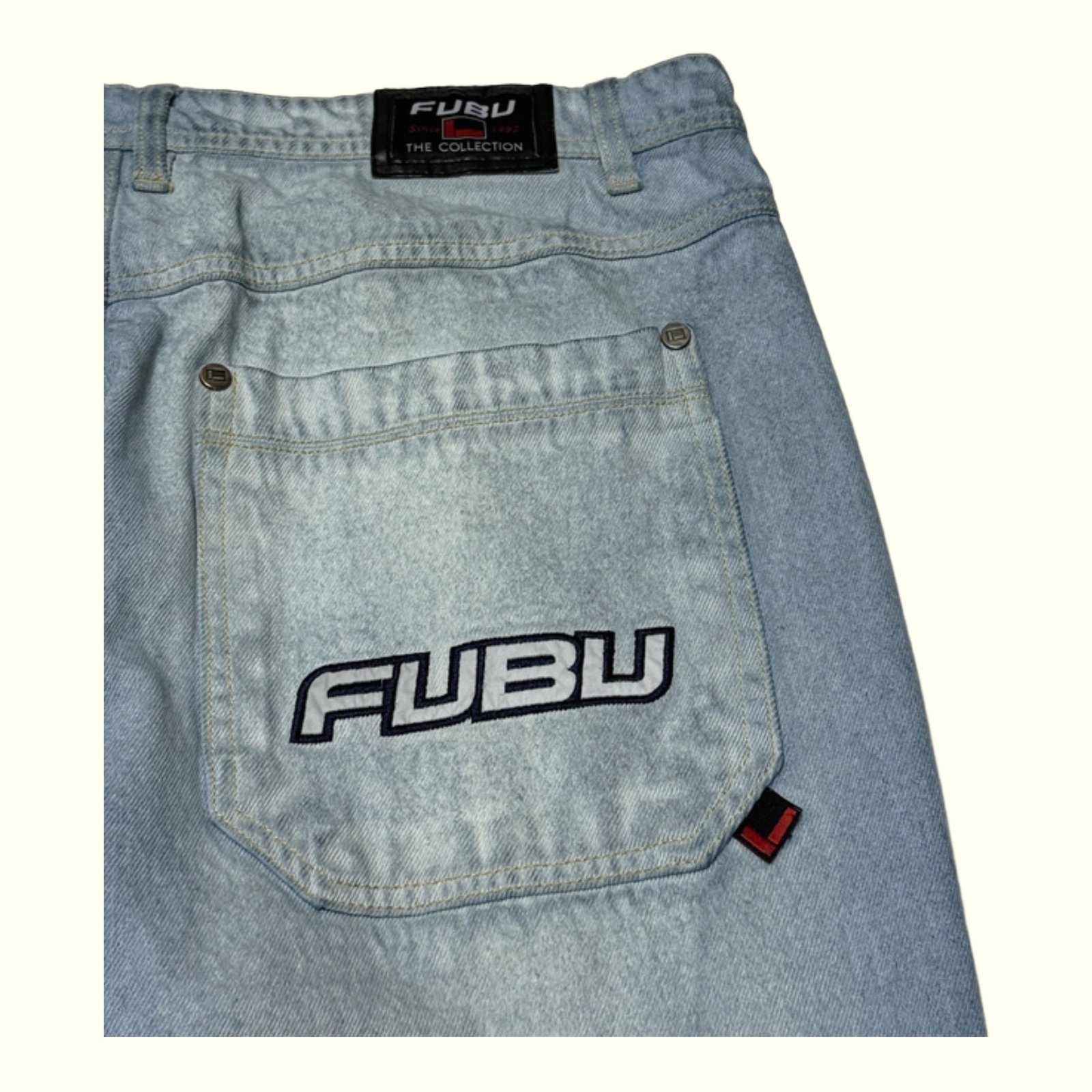Fubu Jean Baggy Homme 1990s Y2K – W33