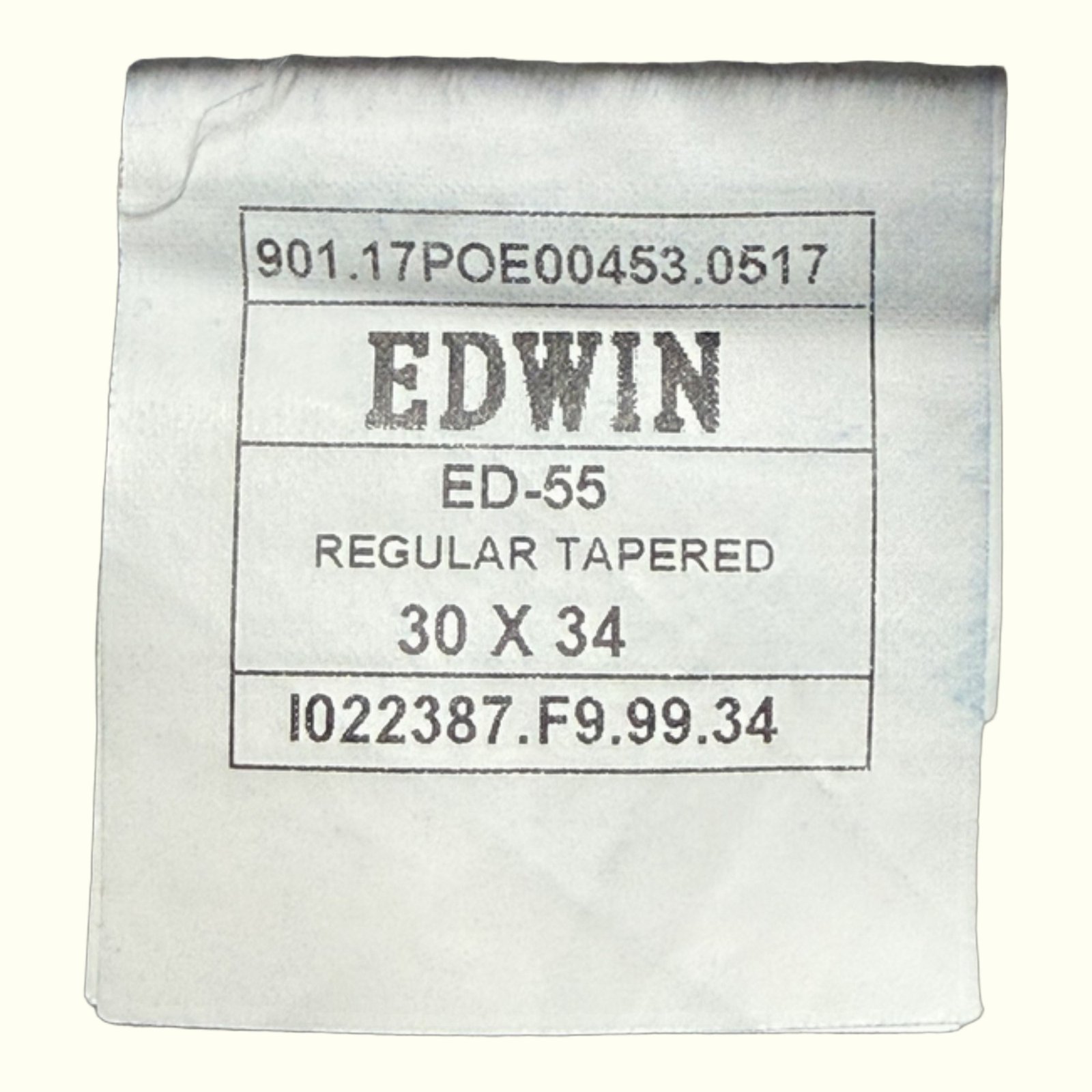 Edwin ED 55 Selvedge rainbow Jean Regular Homme Streetwear japonais – W30