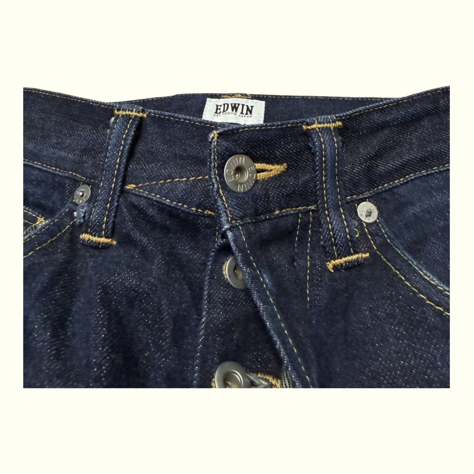 Edwin ED 55 Selvedge rainbow Jean Regular Homme Streetwear japonais – W30
