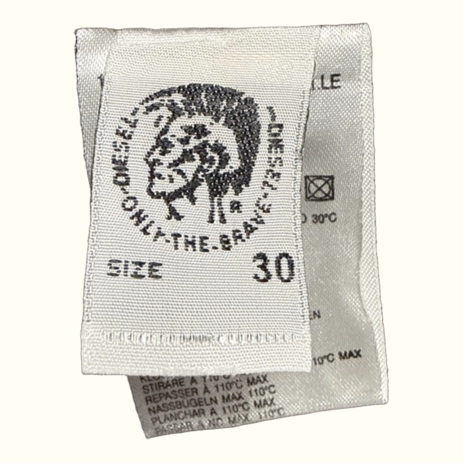 Diesel Pantalon Regular Homme 2000s Y2K – W30