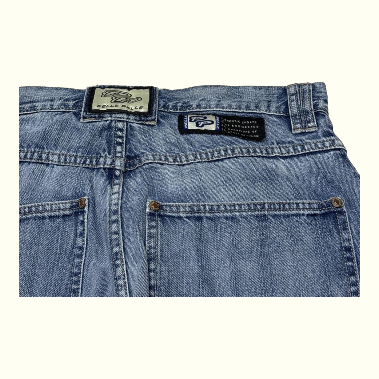 Pelle Pelle Jean Baggy Homme 2000s Streetwear – W42