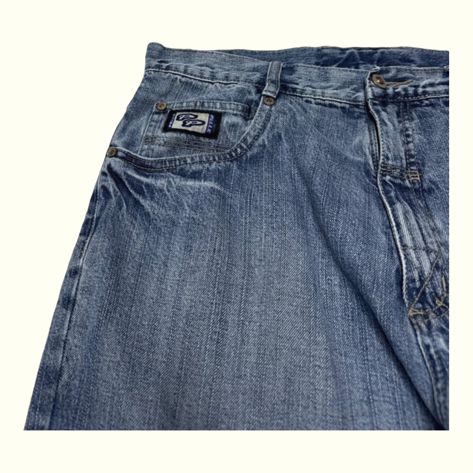 Pelle Pelle Jean Baggy Homme 2000s Streetwear – W42