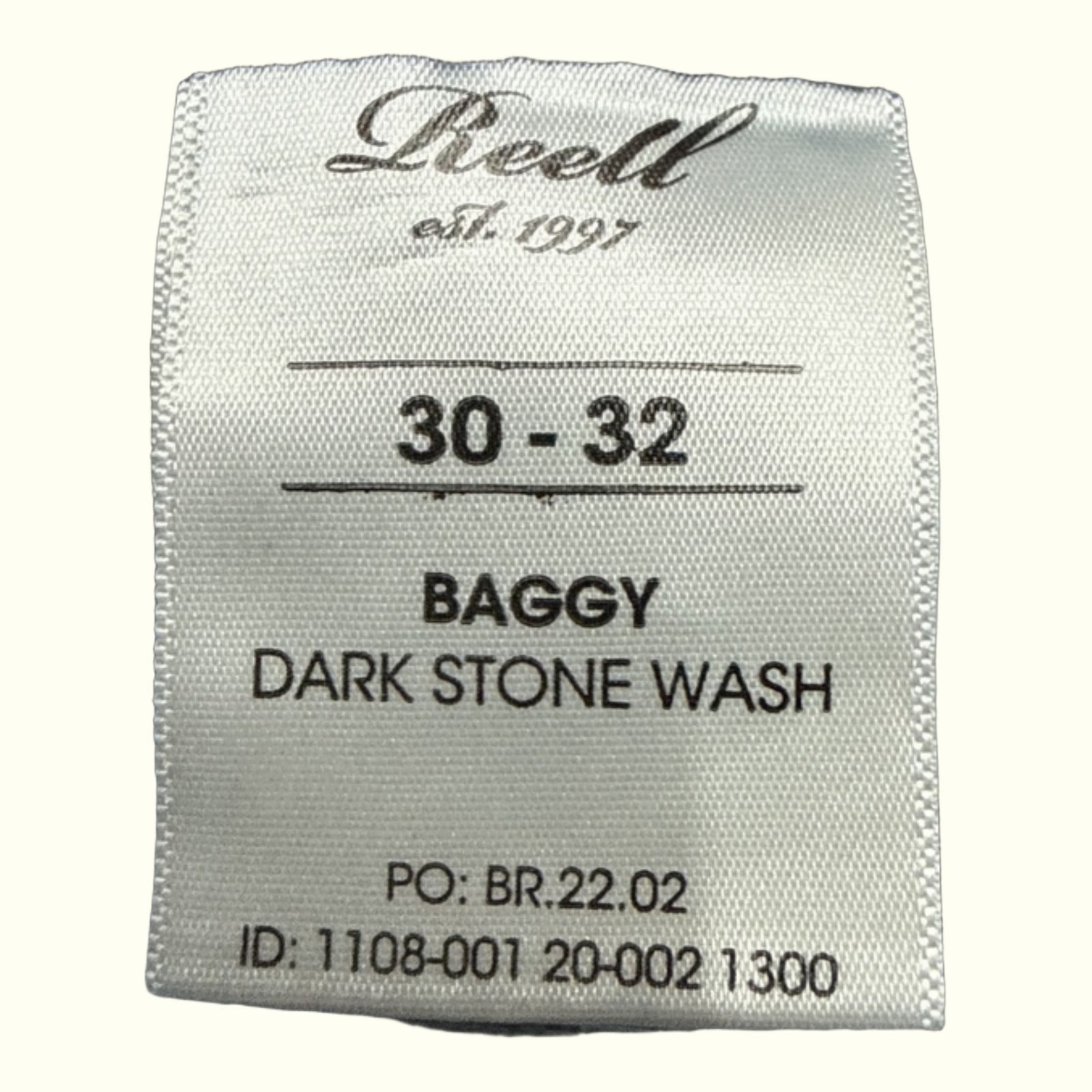 Reell Dark Stone Wash Jean Baggy Homme Skater – W30