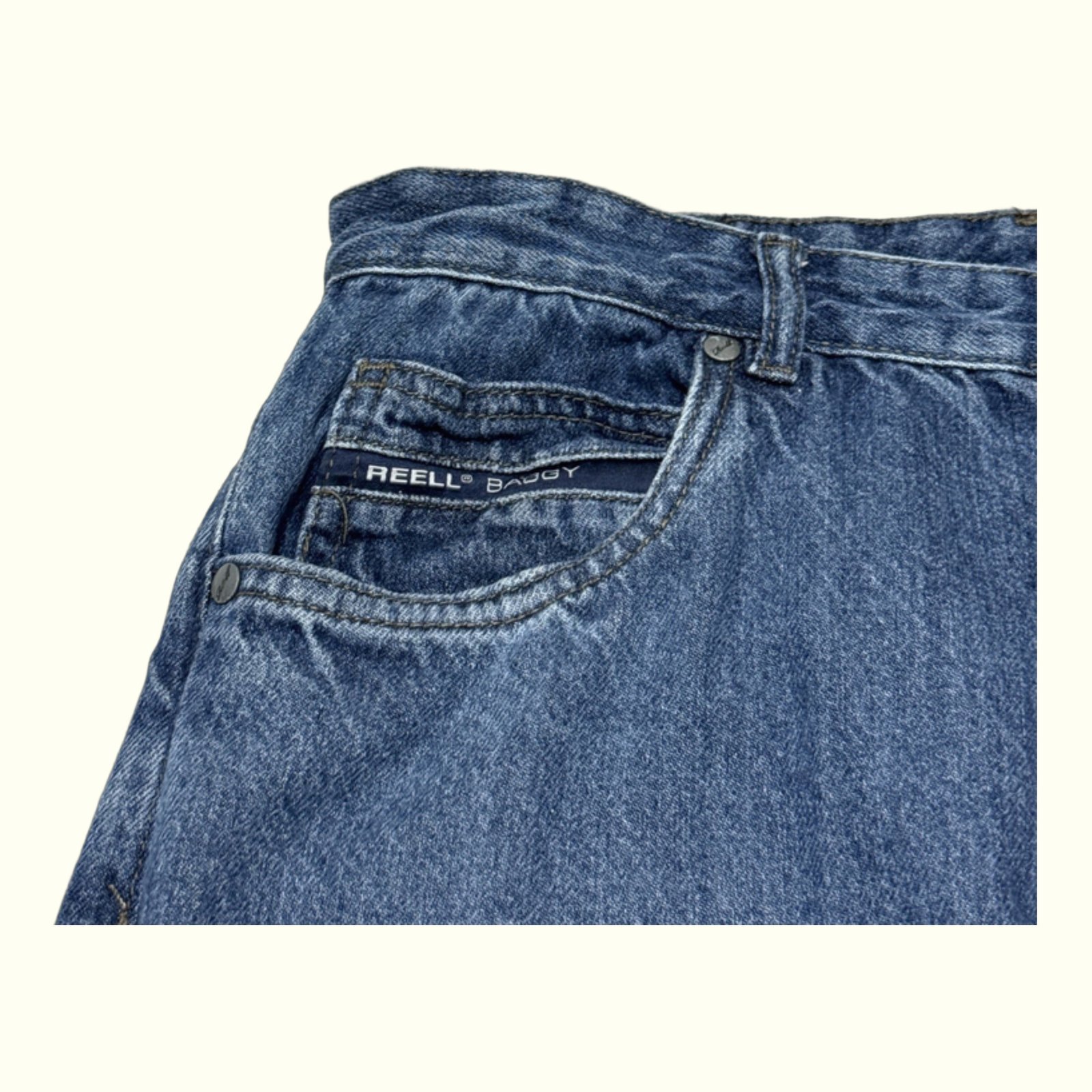 Reell Dark Stone Wash Jean Baggy Homme Skater – W30