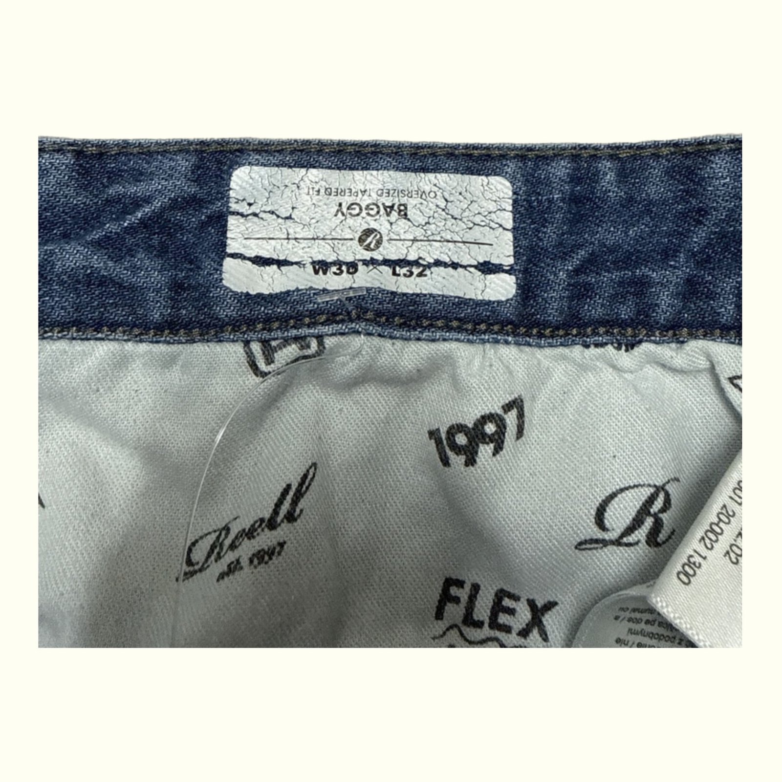 Reell Dark Stone Wash Jean Baggy Homme Skater – W30