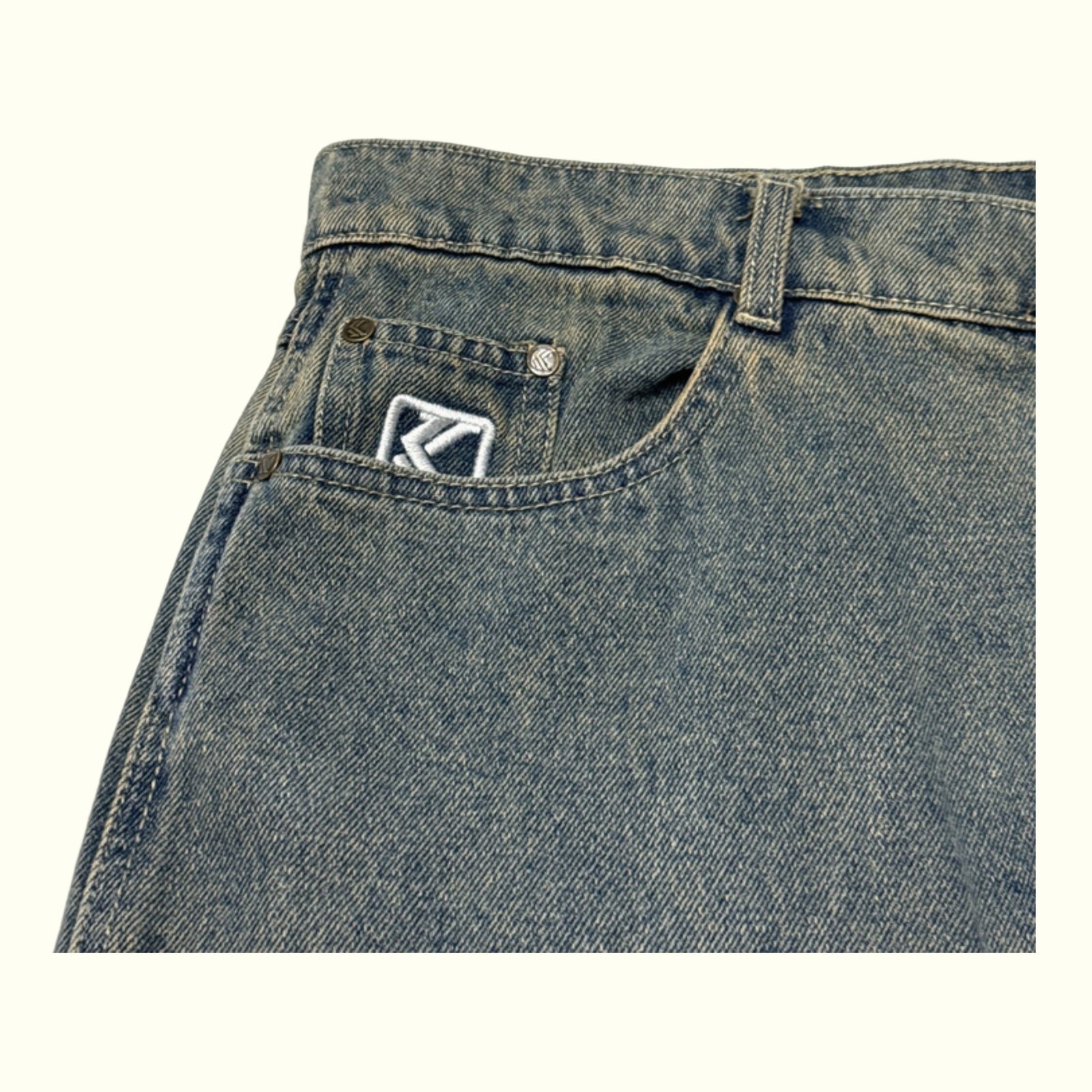Karl Kani Jean Baggy Homme 2000s Streetwear – W34