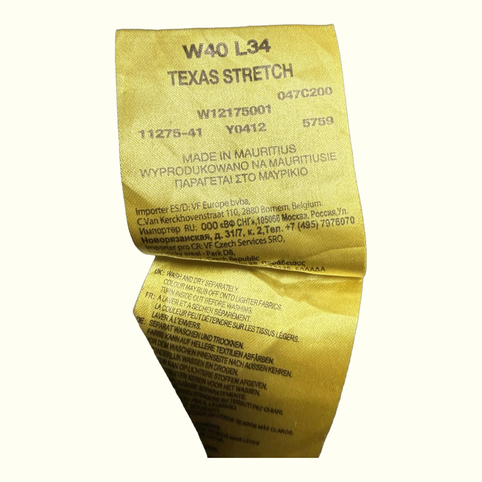 Wrangler Texas Stretch jeans Regular Men Western – W40