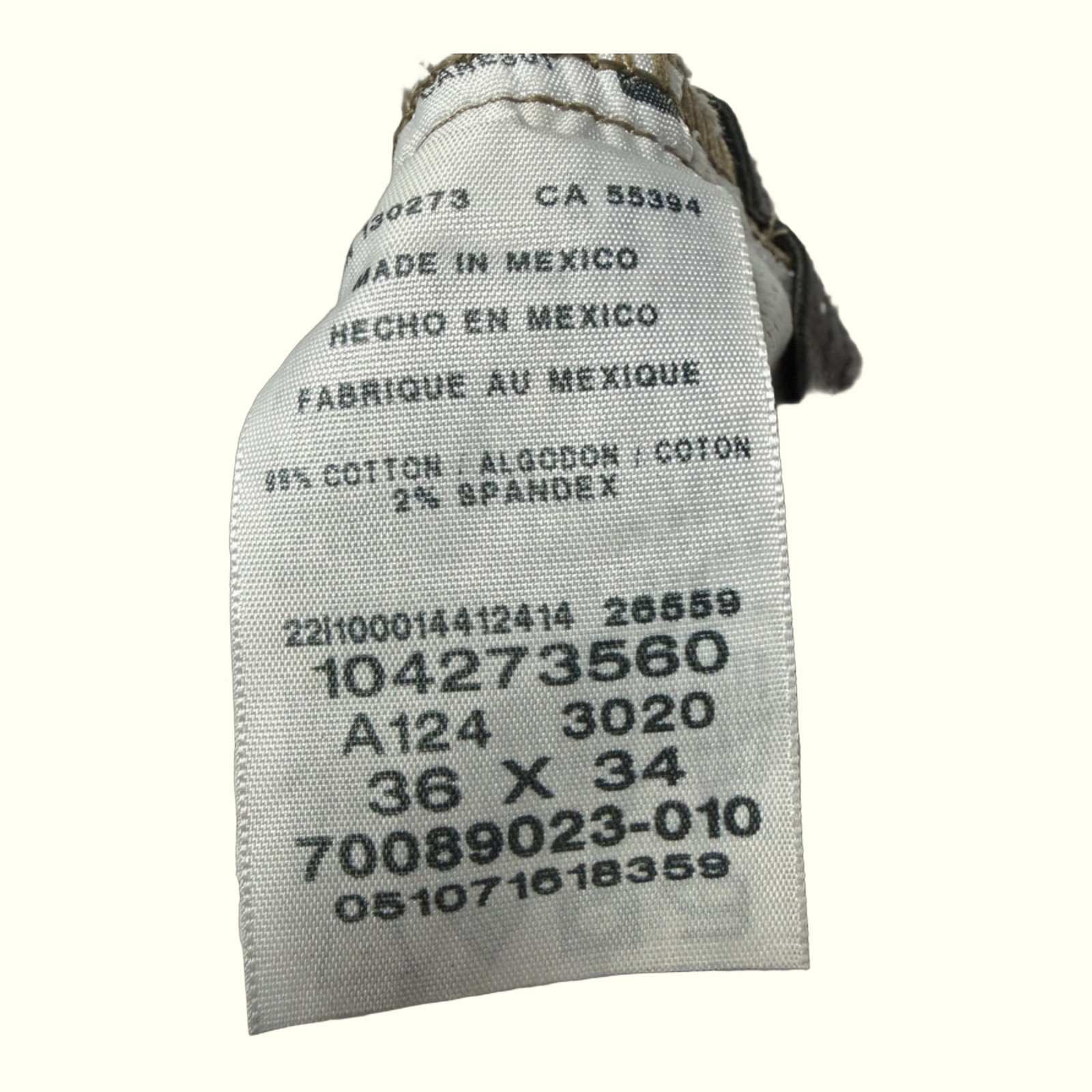 Lee Chinosy Regular Mężczyźni Normcore – W36