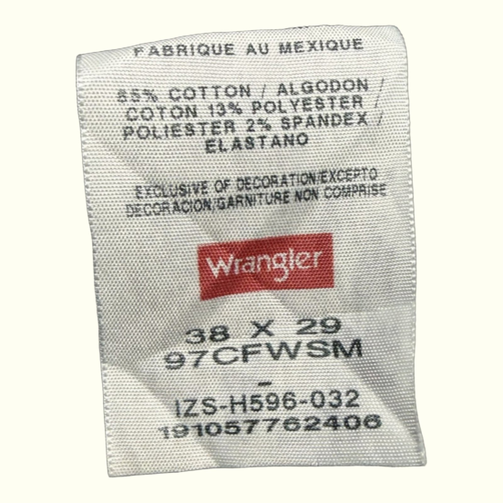 Wrangler Jean Regular Homme Workwear – W38
