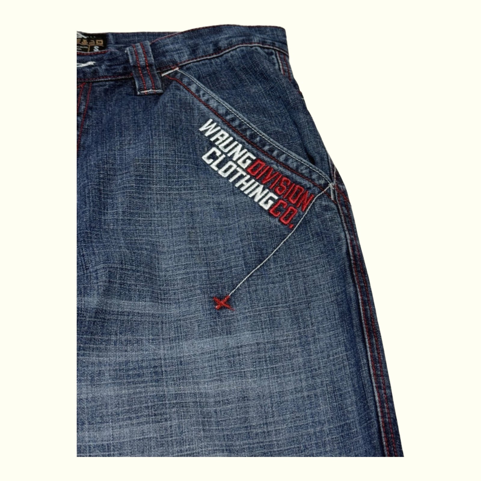 Wrung Division Jean Baggy Homme 2000s Y2K – W29