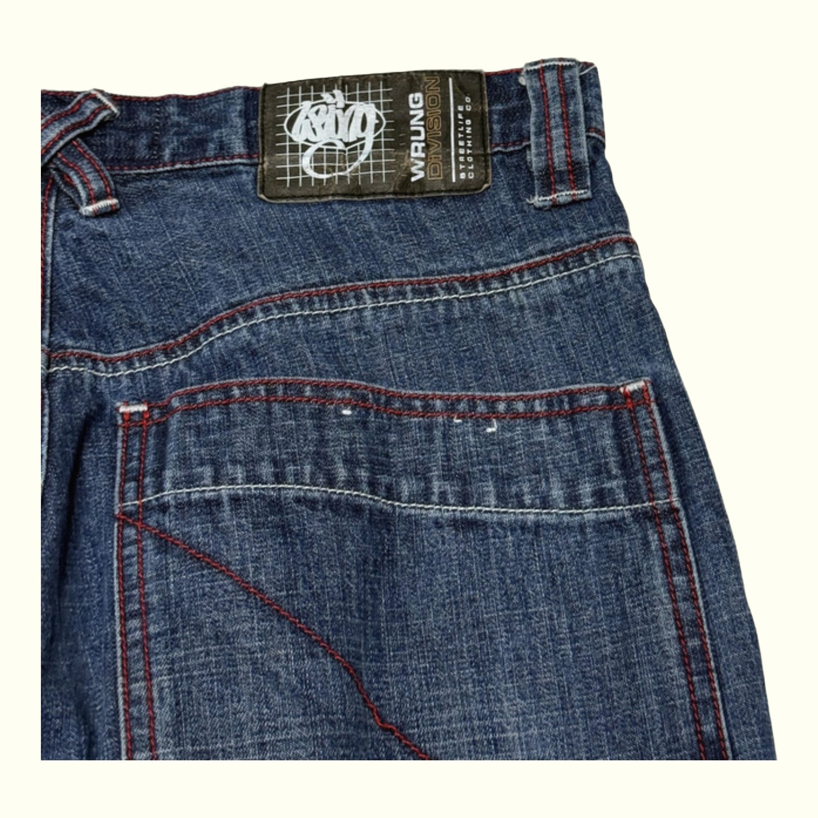 Wrung Division Jean Baggy Homme 2000s Y2K – W29