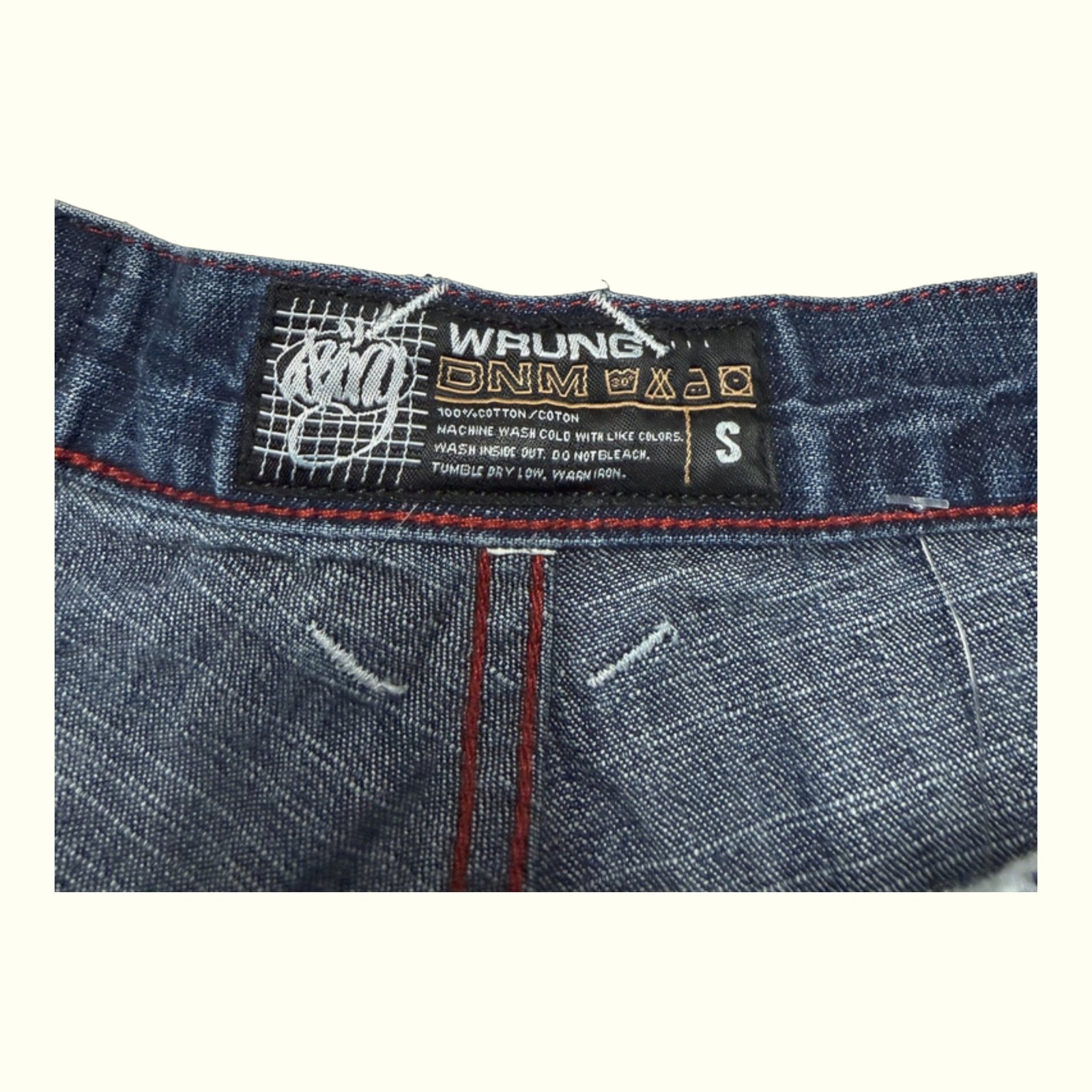 Wrung Division Jean Baggy Homme 2000s Y2K – W29