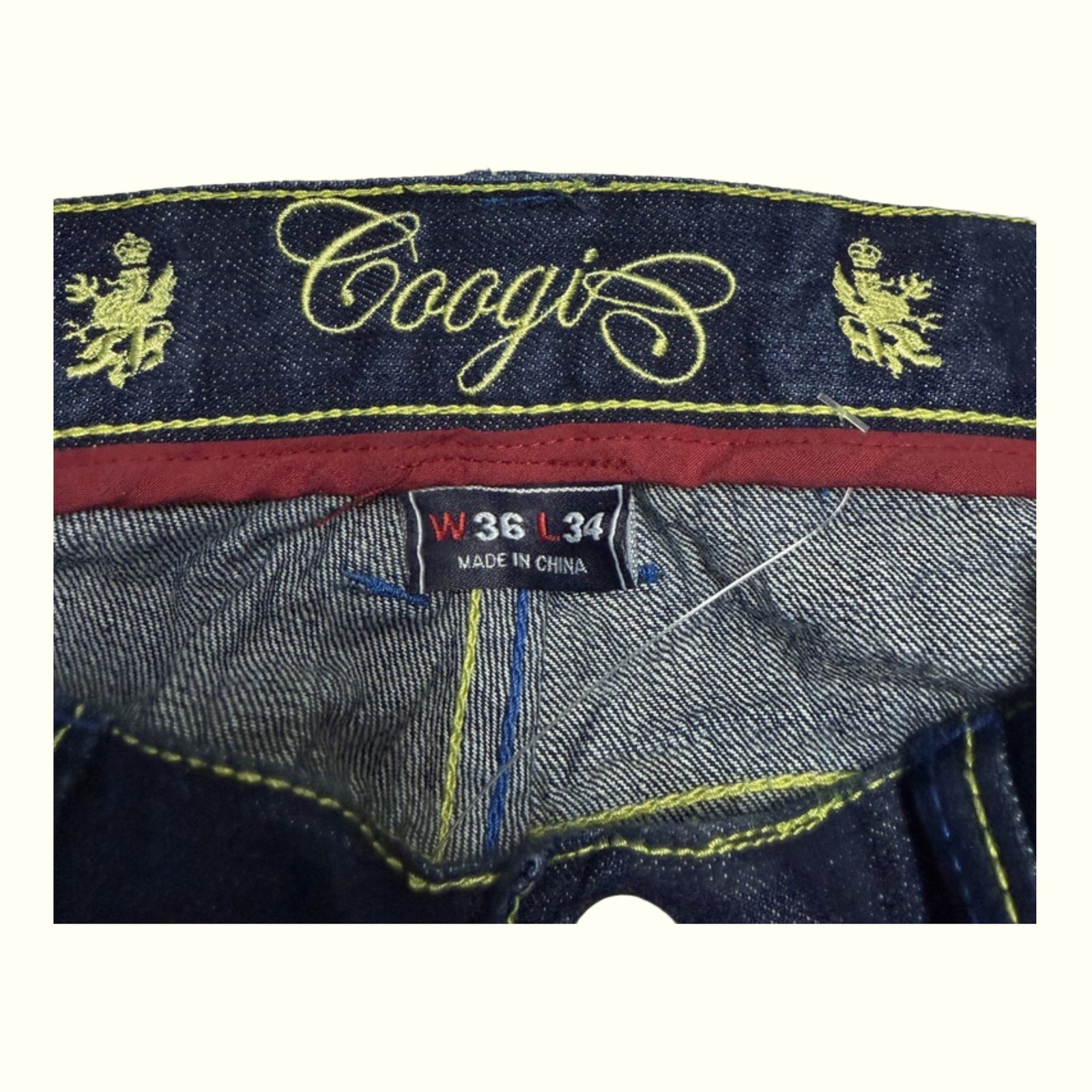 Coogi Jean Large Homme 2000s Streetwear – W36