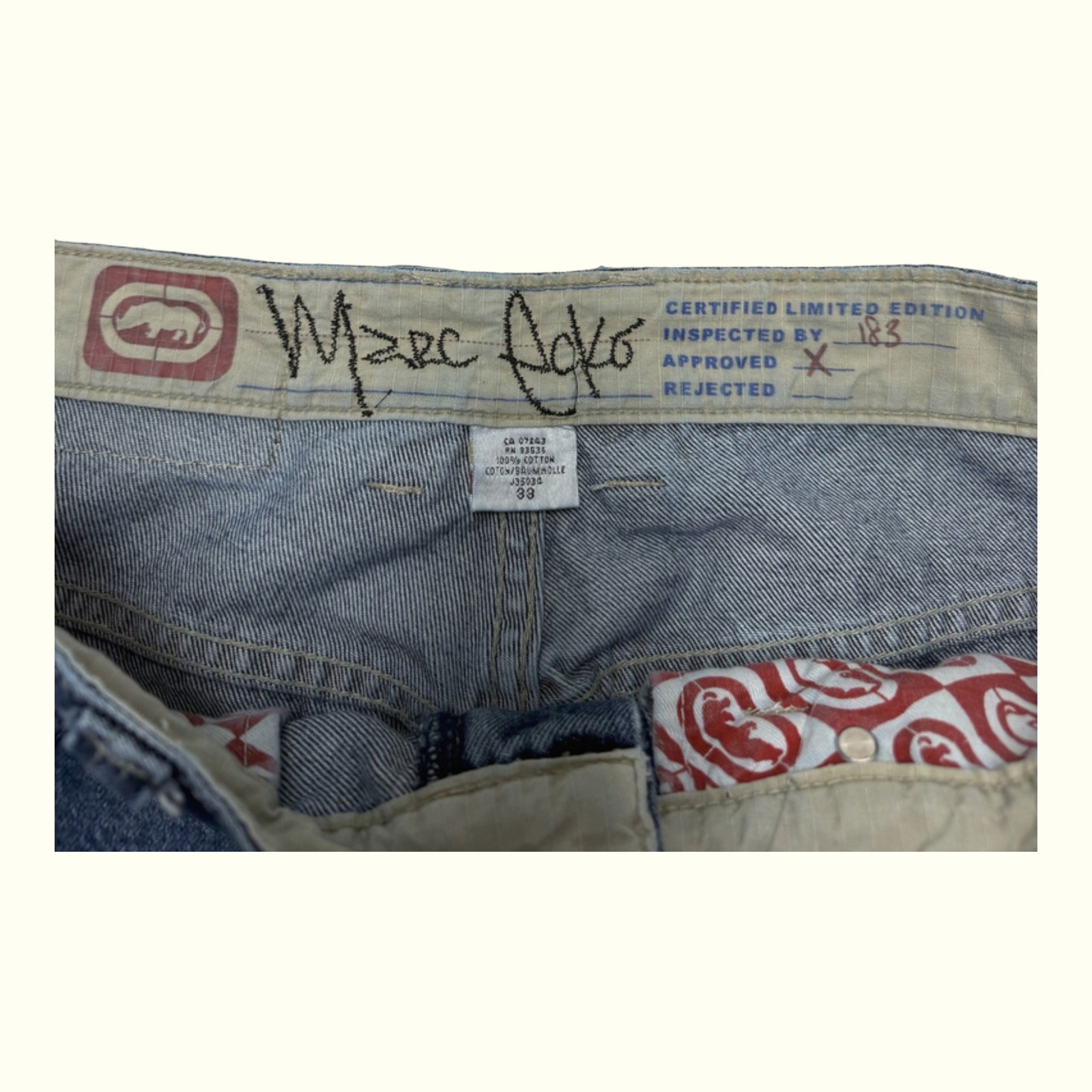 Ecko Unltd. Jeansy Baggy Mężczyźni 2000s Streetwear – W33