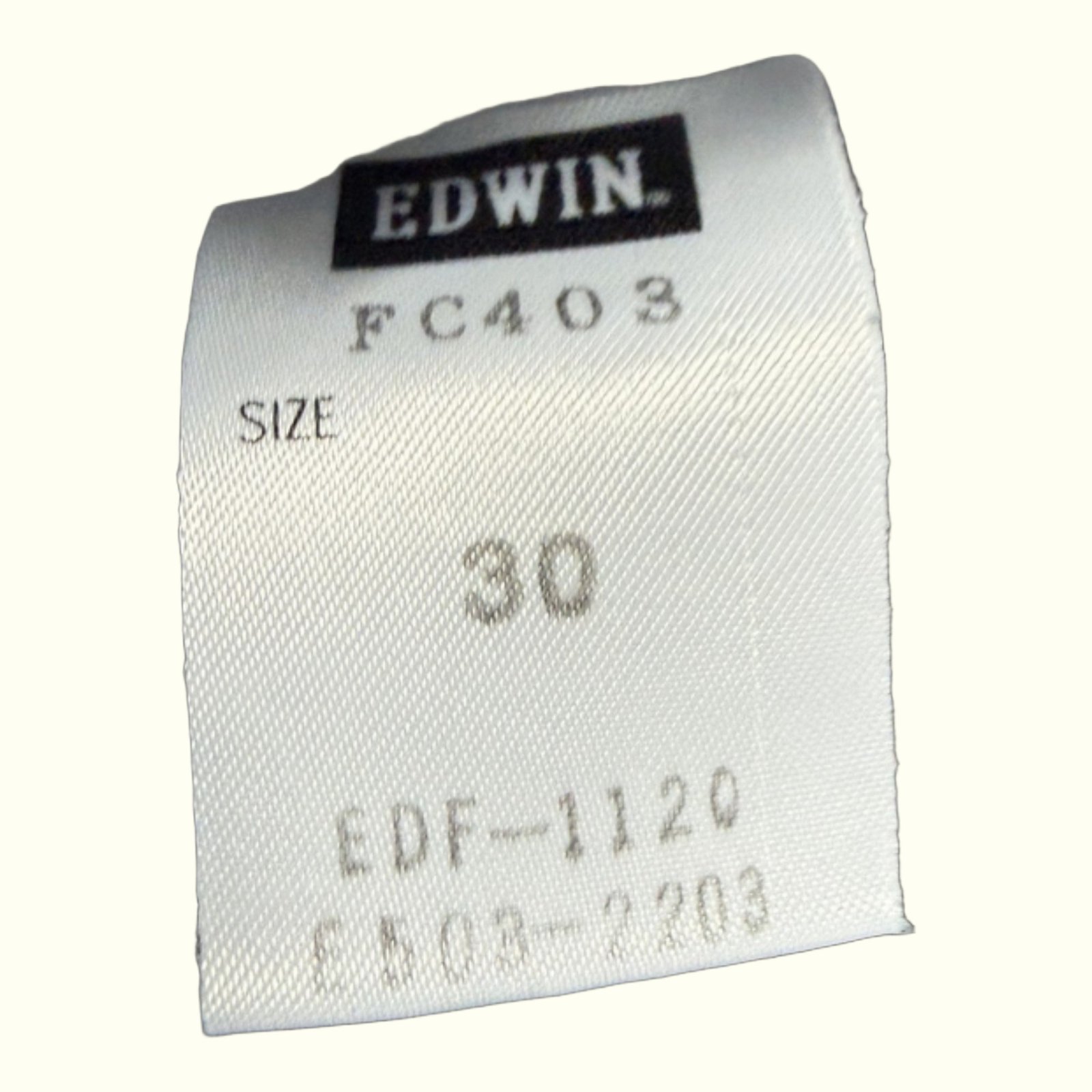 Edwin Jean Relaxed Homme 2000s Streetwear japonais – W30