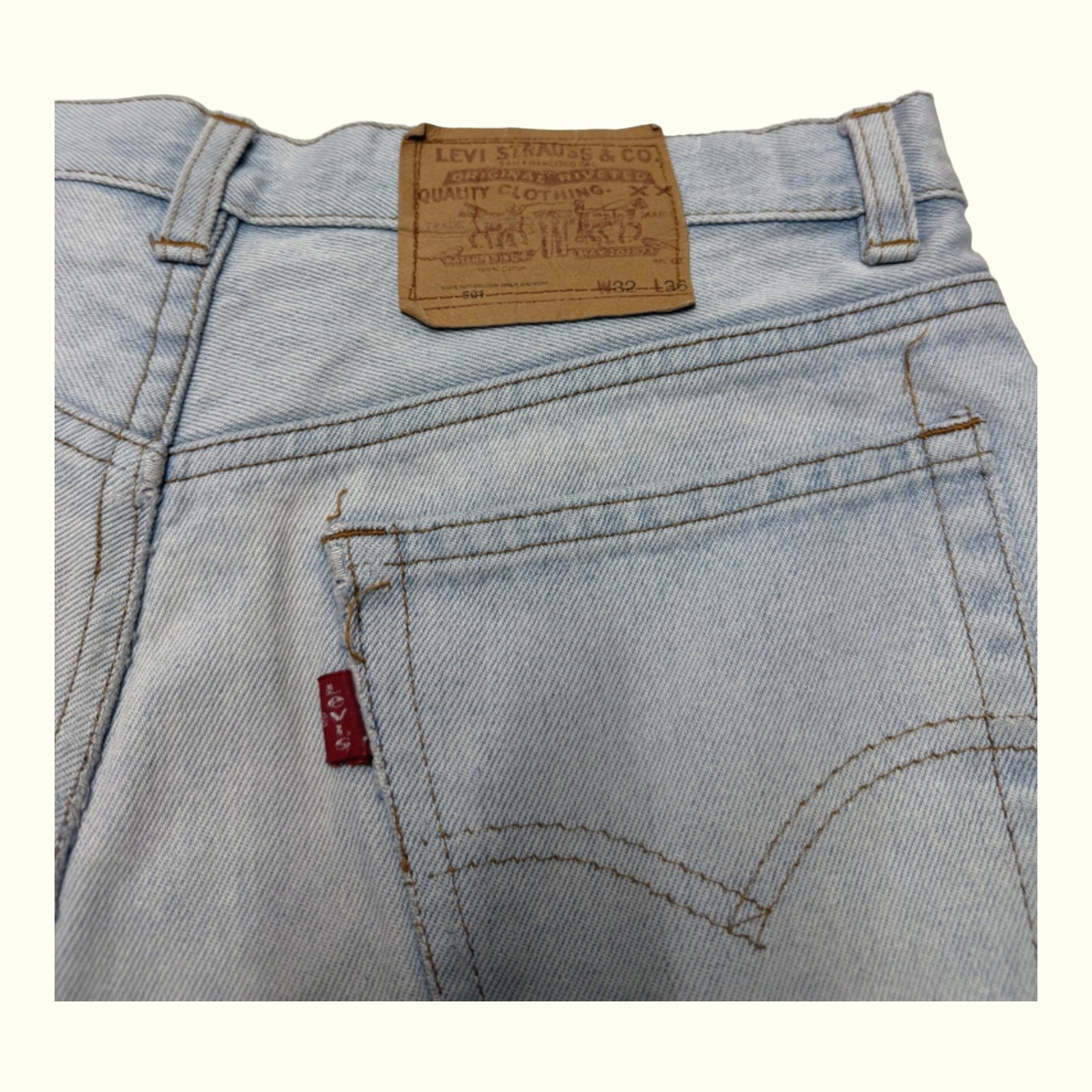 Levi'S Shorts Regular Uomo Vintage – W32
