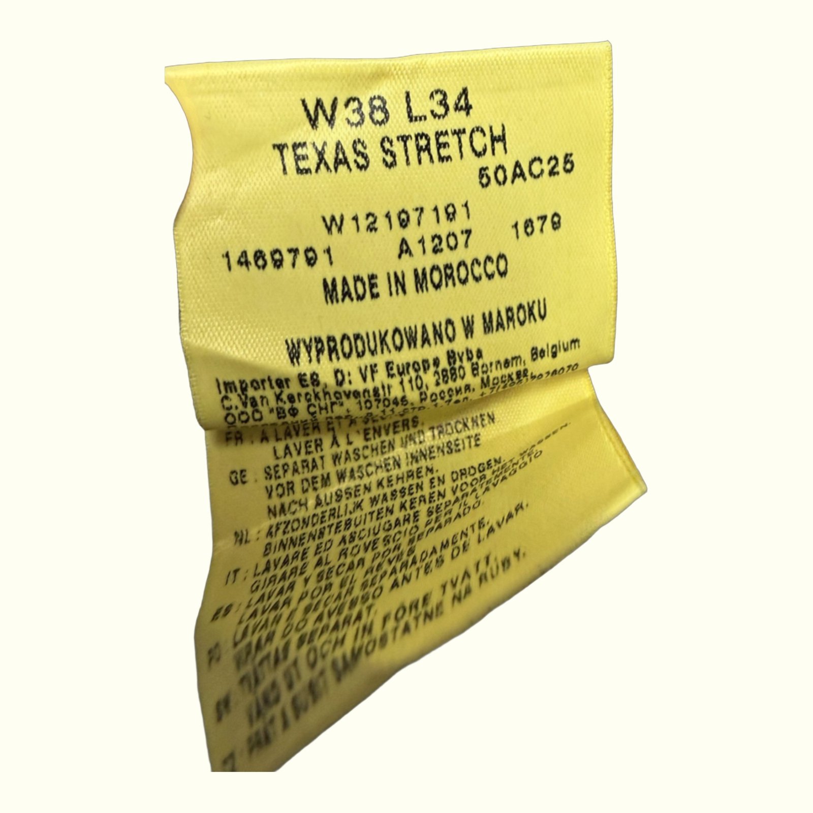Wrangler Texas Stretch Jean Regular Homme Workwear – W38