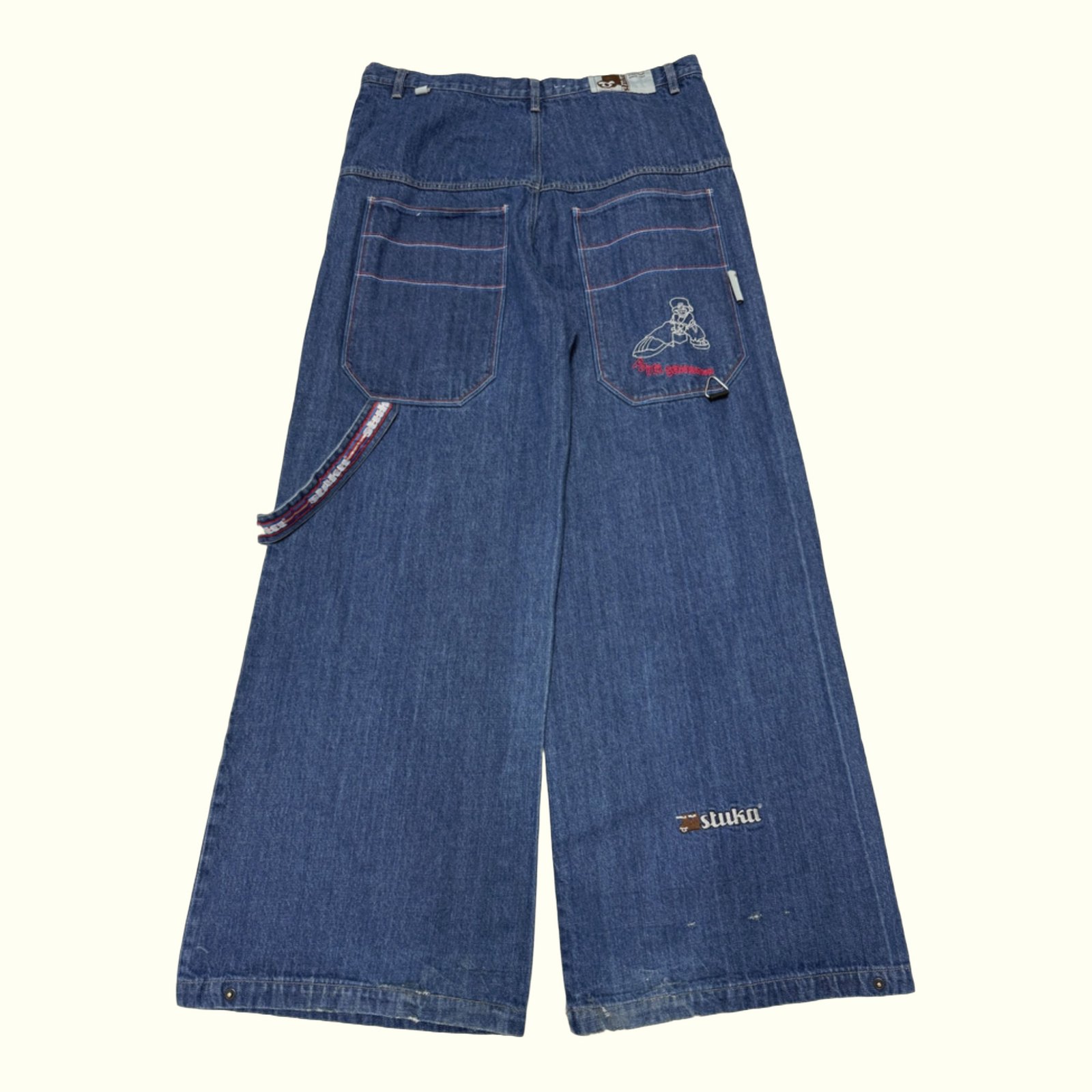 Stuka Jean Baggy Homme 2000s Y2K – W40