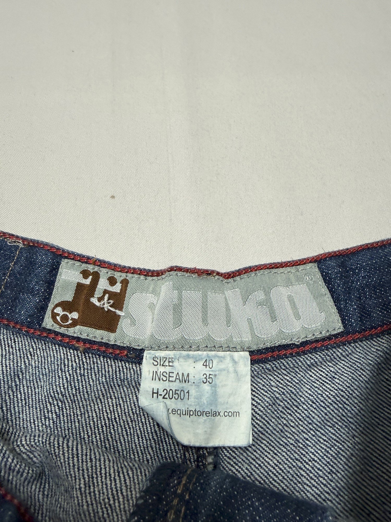 Stuka Jean Baggy Homme 2000s Y2K – W40