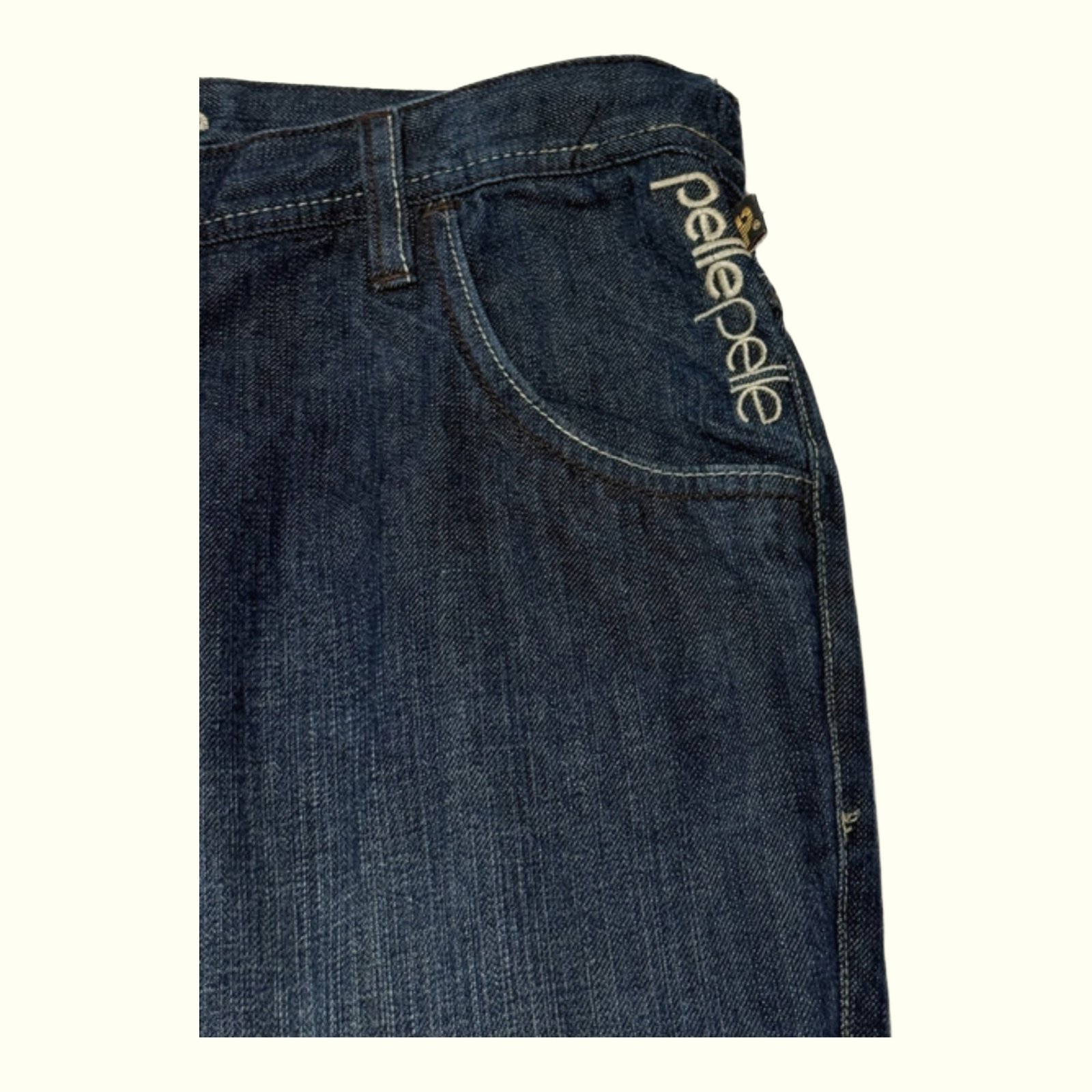 Pelle Pelle Jean Large Homme 2000s Streetwear – W36