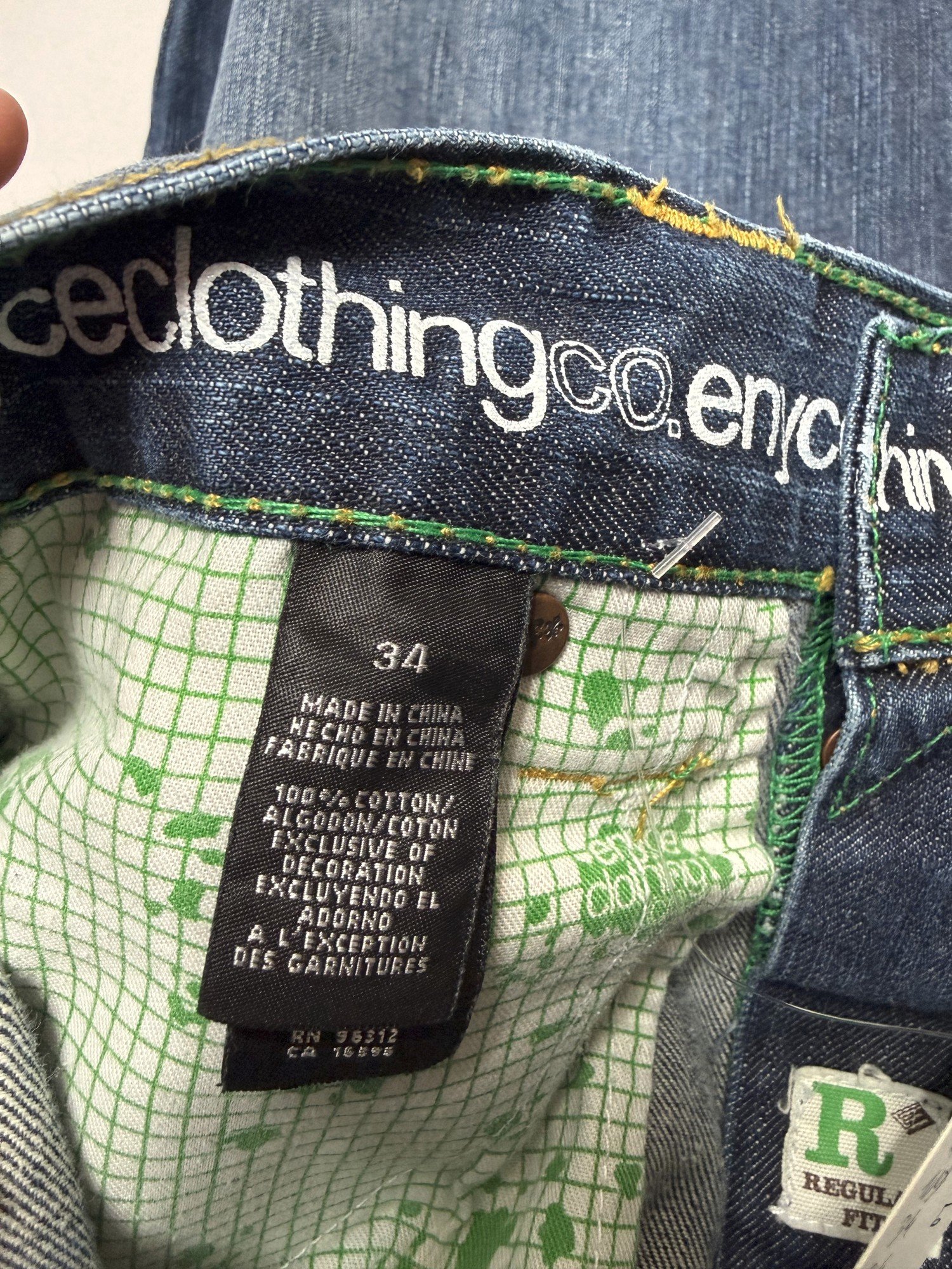Enyce Jean Large Homme 2000s Y2K – W34