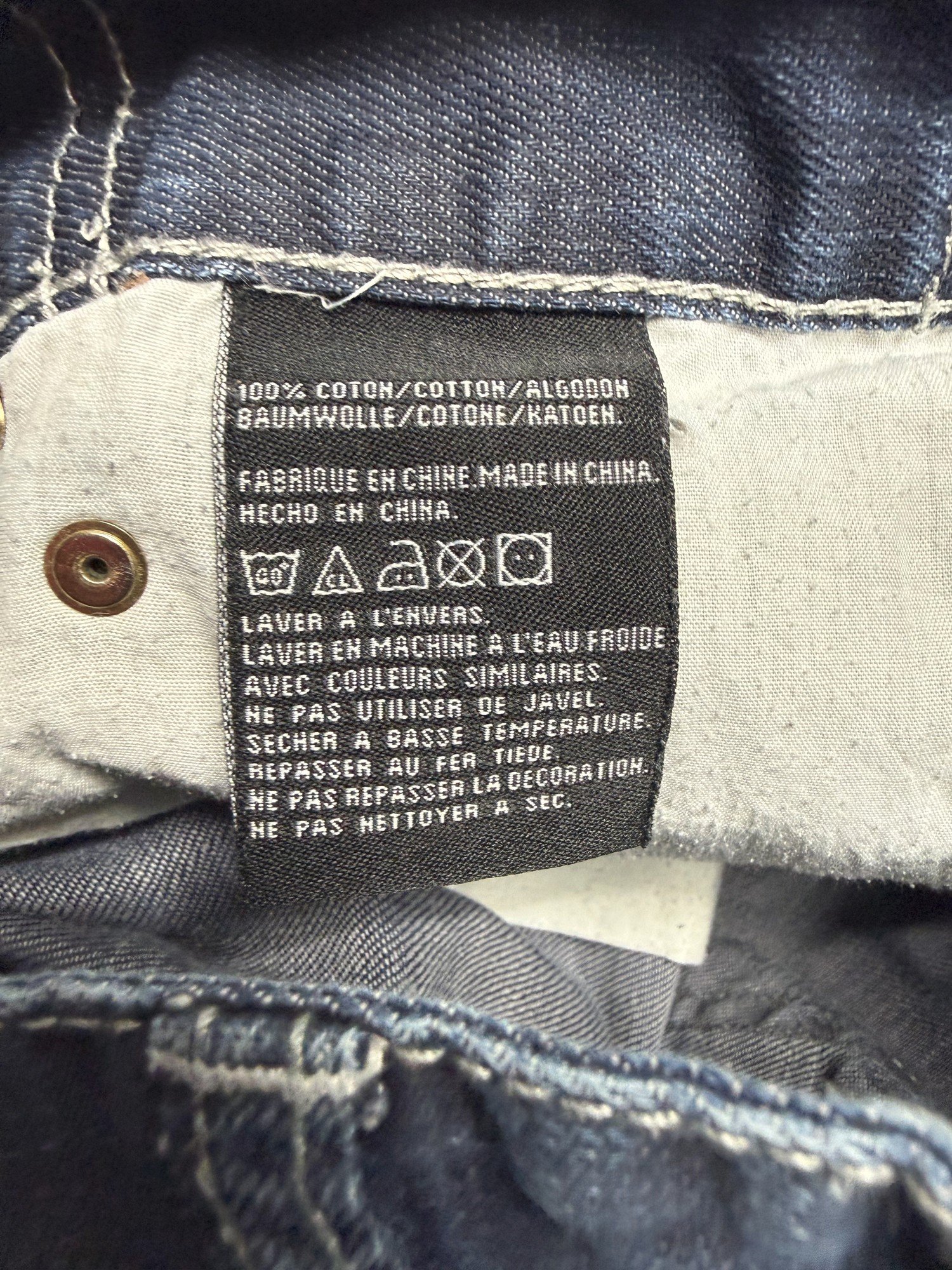 Wrung Jean Baggy Homme 2000s Streetwear – W34