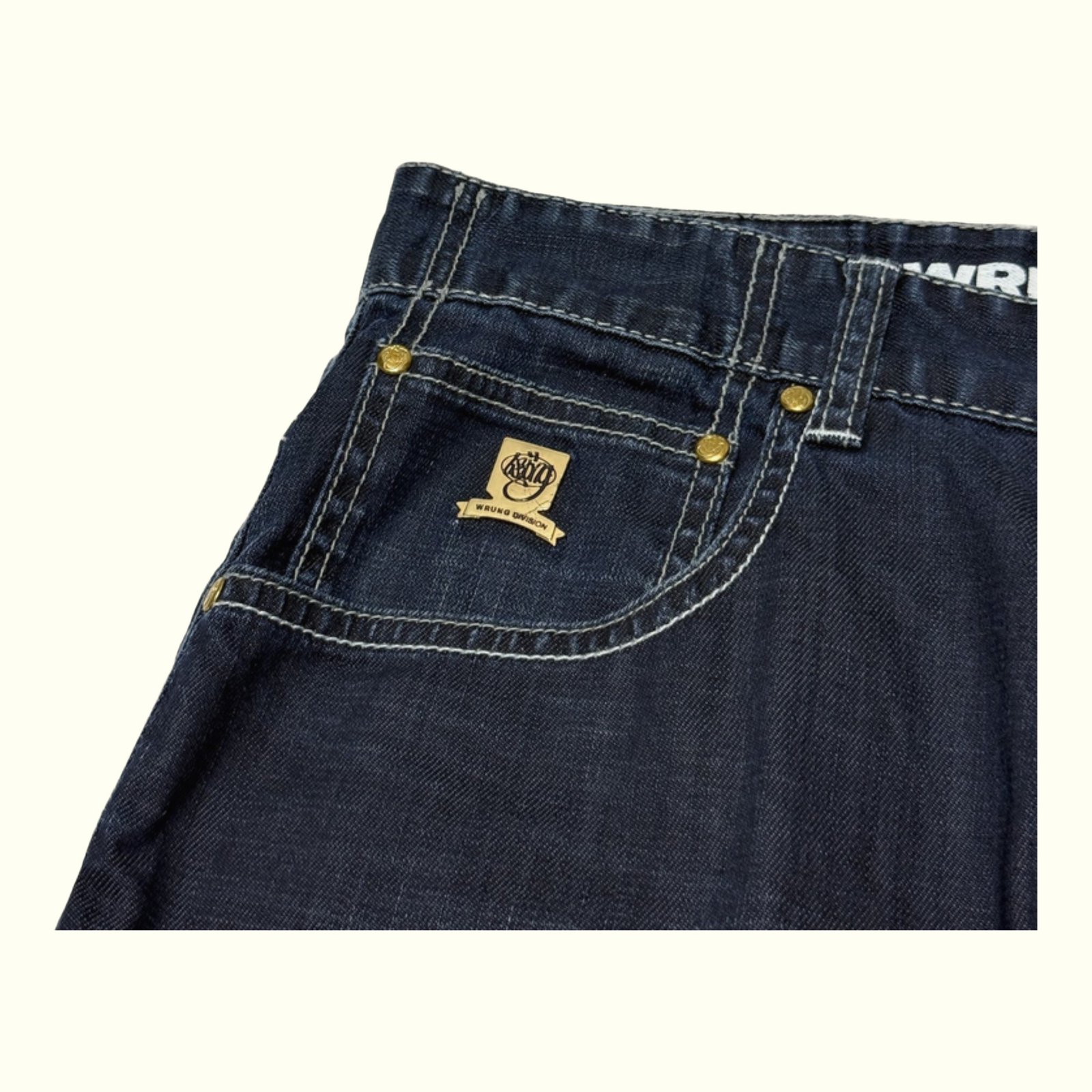 Wrung Jean Baggy Homme 2000s Streetwear – W34