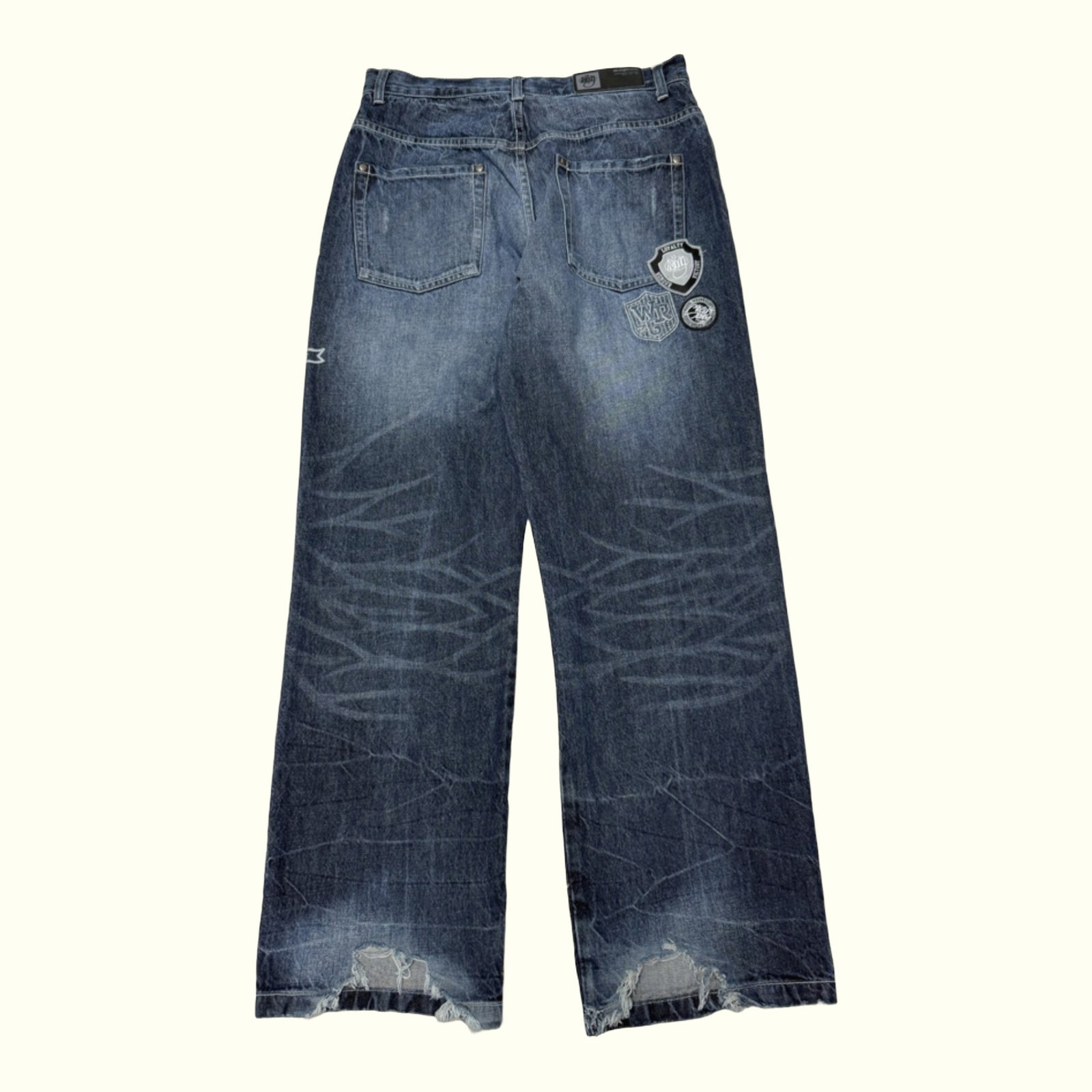 Wrung Division Jean Baggy Homme 2000s Streetwear – W32