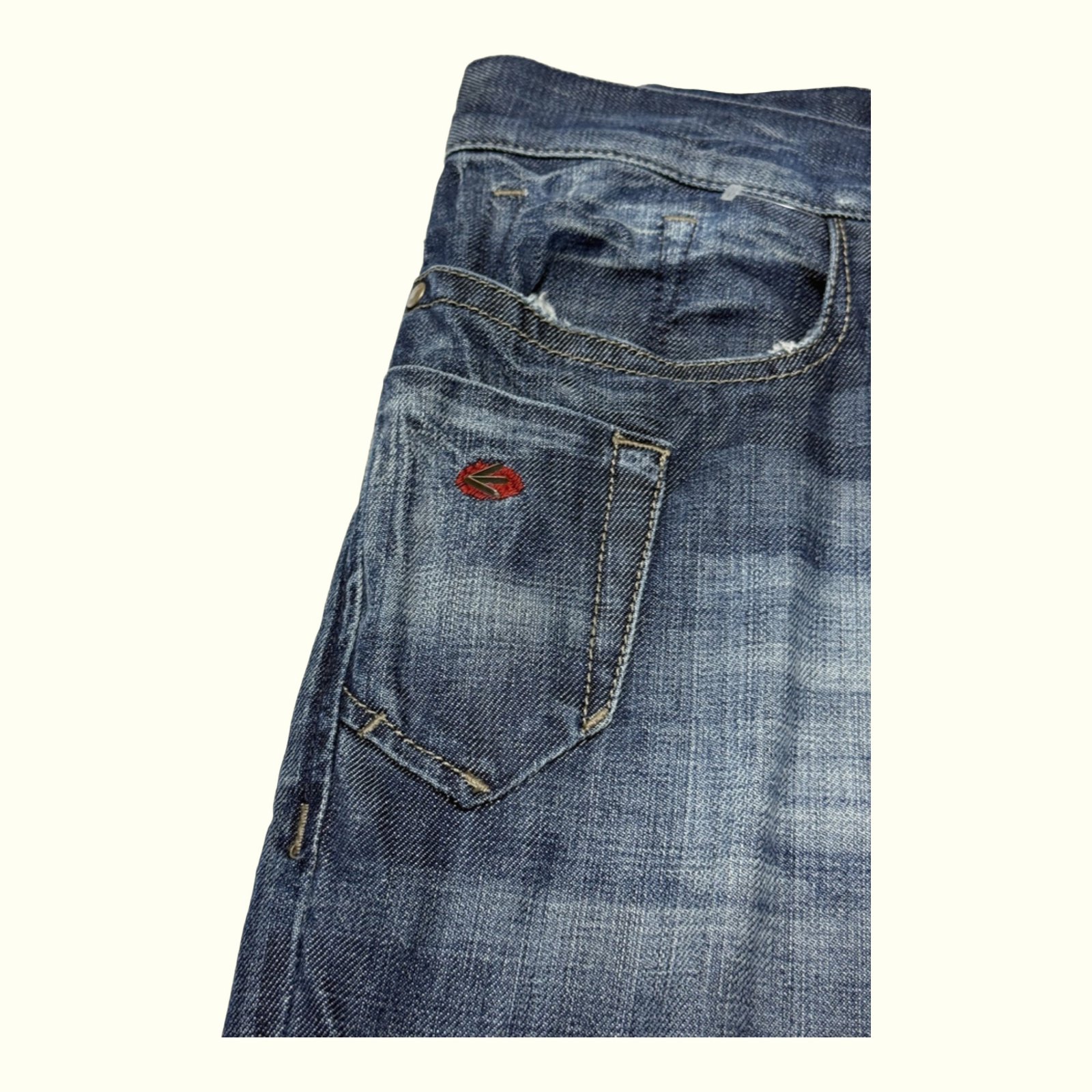 Energie Jeansy Regular Mężczyźni 2000s Y2K – W36