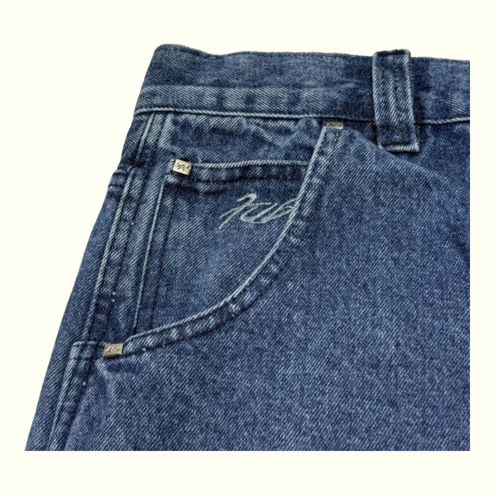 Fubu Vaqueros Suelto Hombre 1990s Streetwear – W34