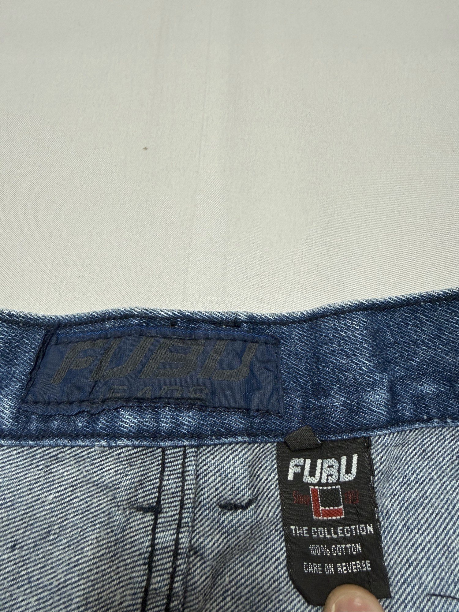 Fubu Vaqueros Suelto Hombre 1990s Streetwear – W34