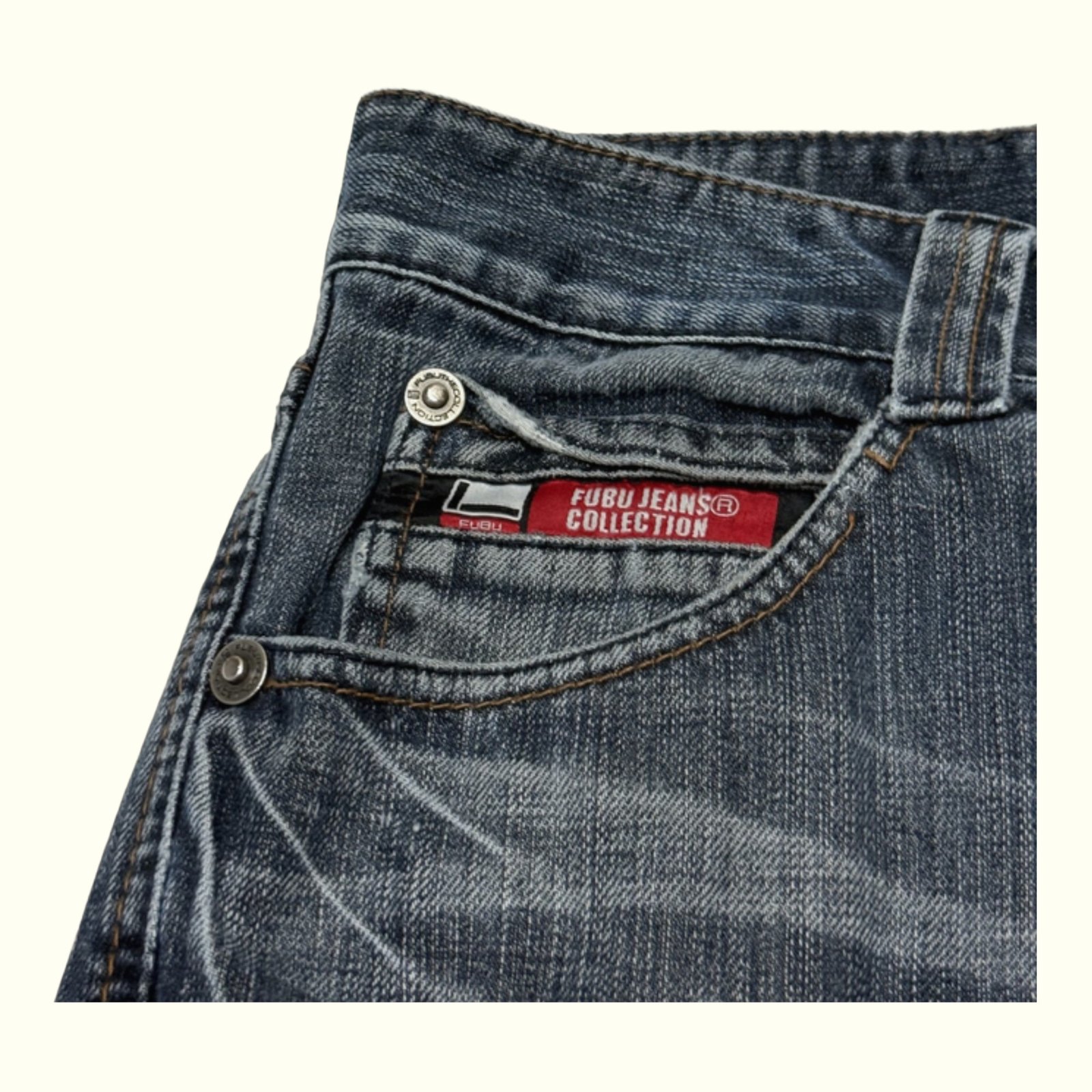 Fubu Jean Large Homme 2000s Y2K – W31