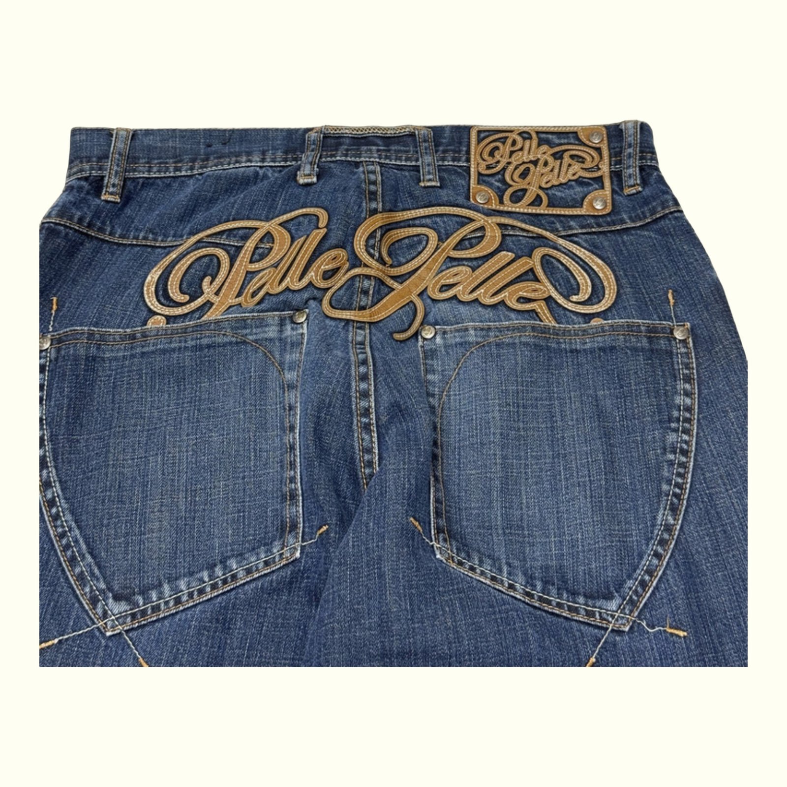 Pelle Pelle Jean Baggy Homme 2000s Streetwear – W32