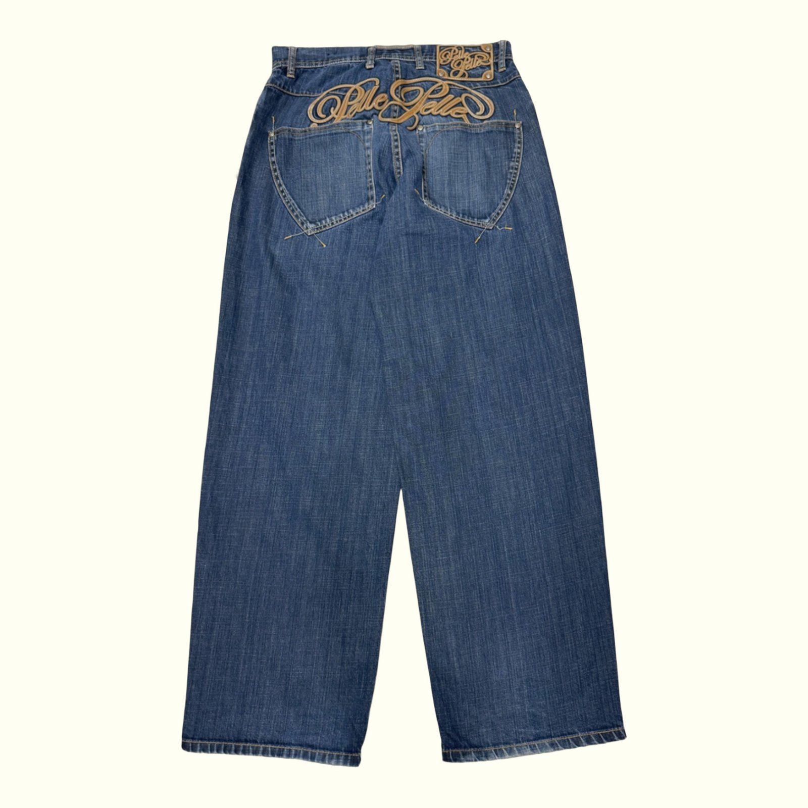 Pelle Pelle Jean Baggy Homme 2000s Streetwear – W32
